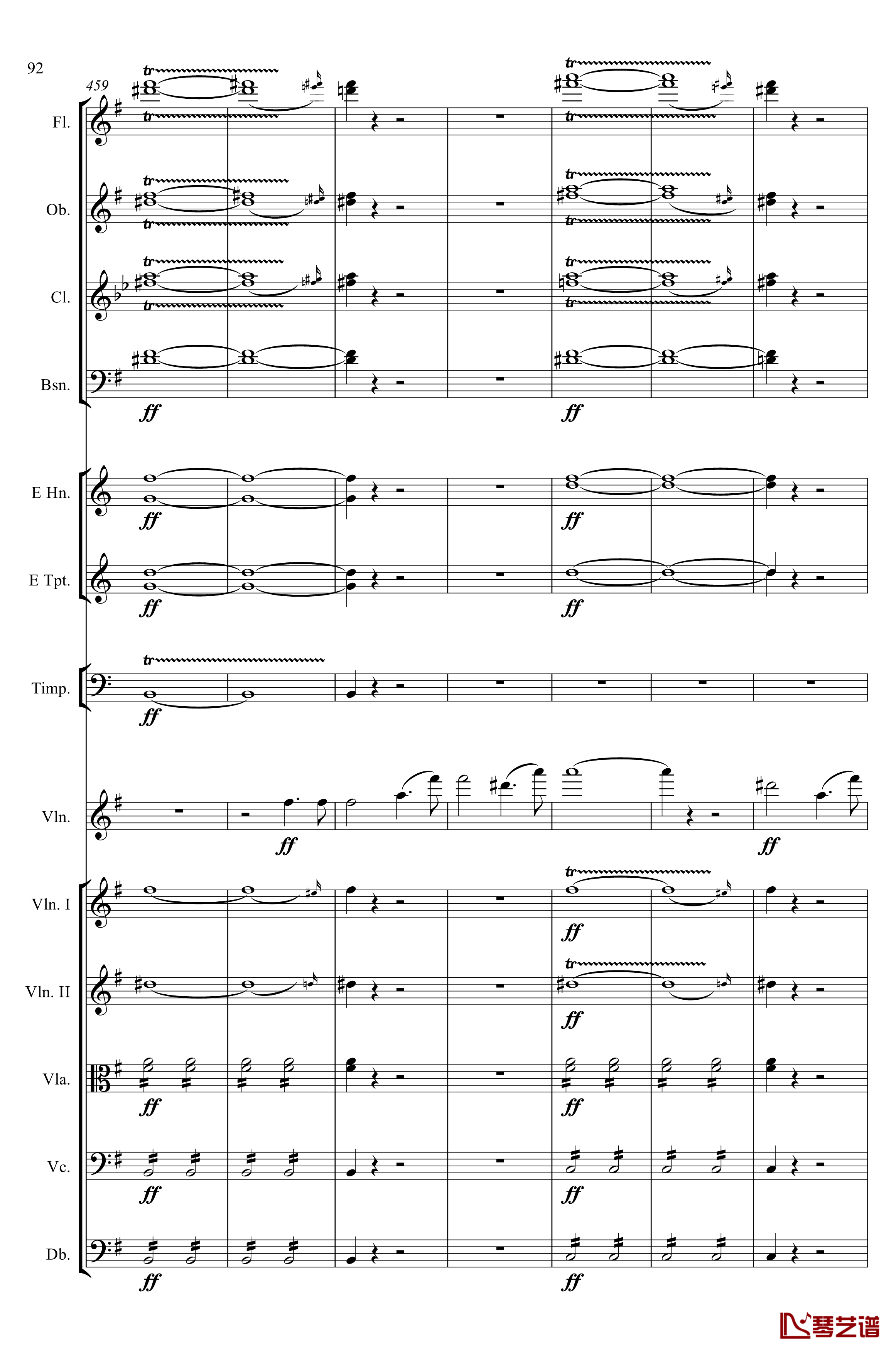 e小调小提琴协奏曲Op.64钢琴谱-第一乐章-门德尔松92