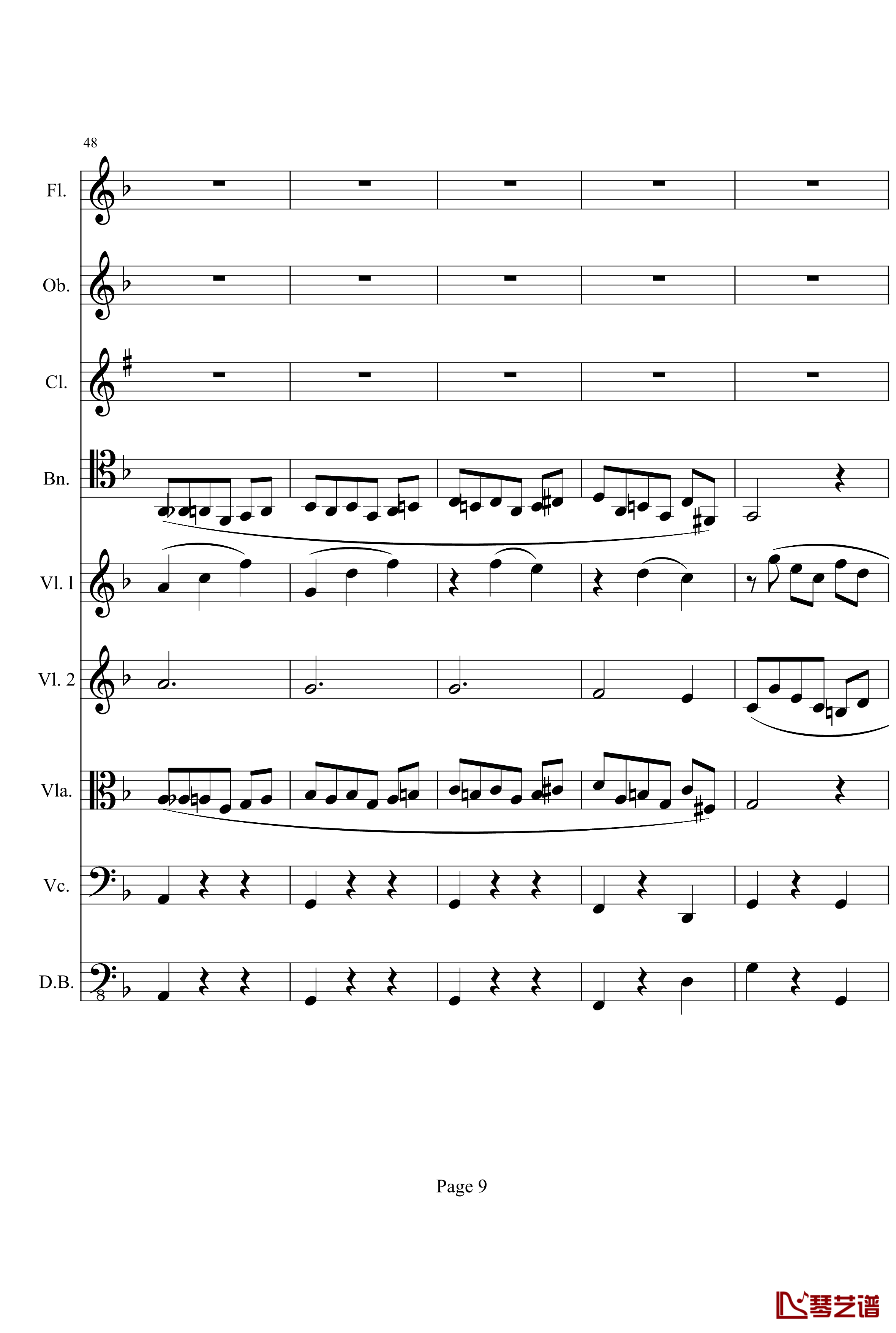 奏鸣曲之交响钢琴谱-第1首-Ⅲ-贝多芬-beethoven9
