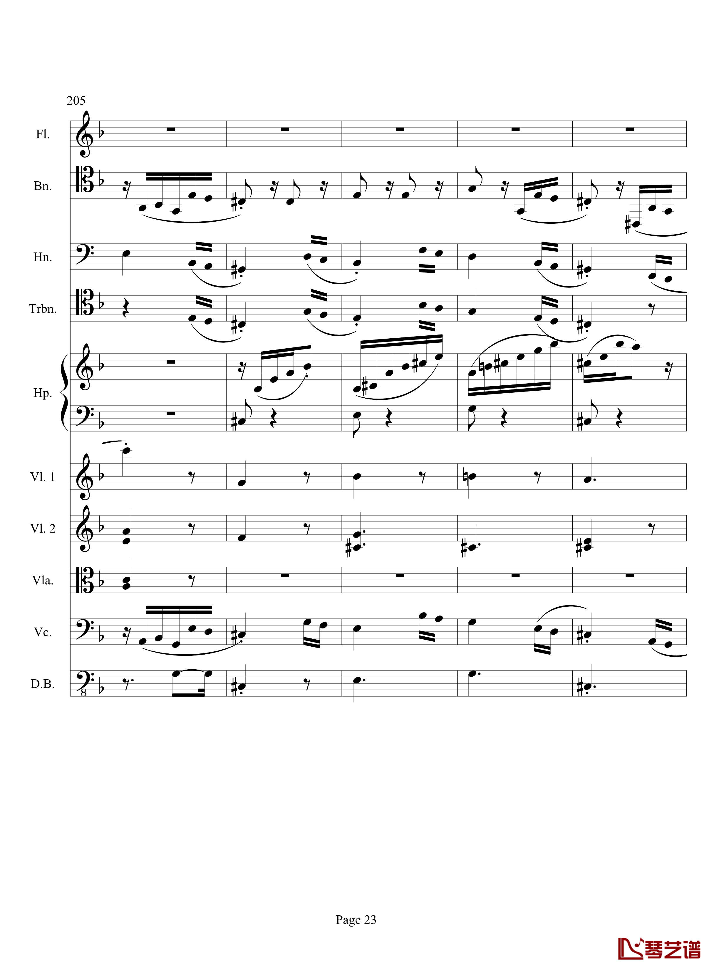 奏鸣曲之交响钢琴谱-第17首-Ⅲ-贝多芬-beethoven23