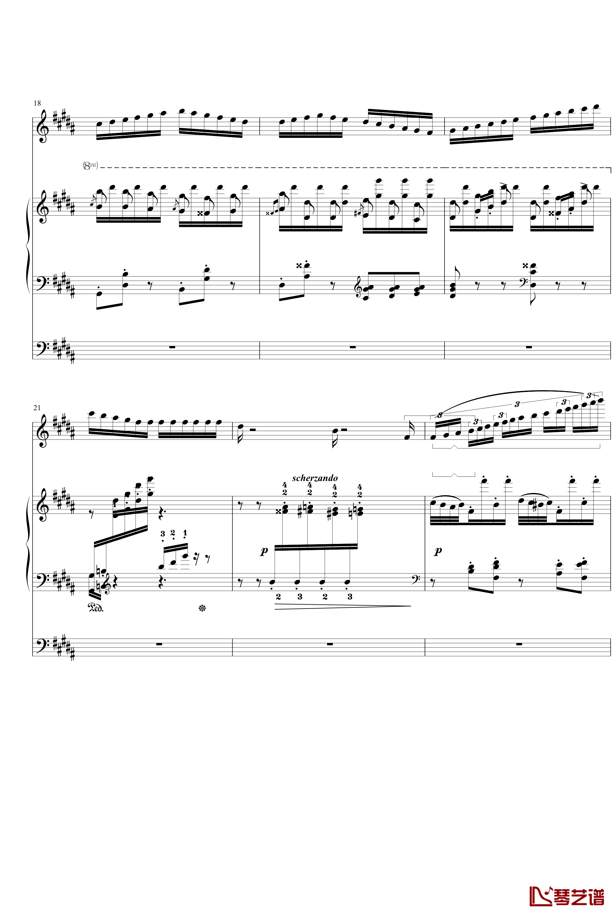钟钢琴谱-变态版-李斯特4