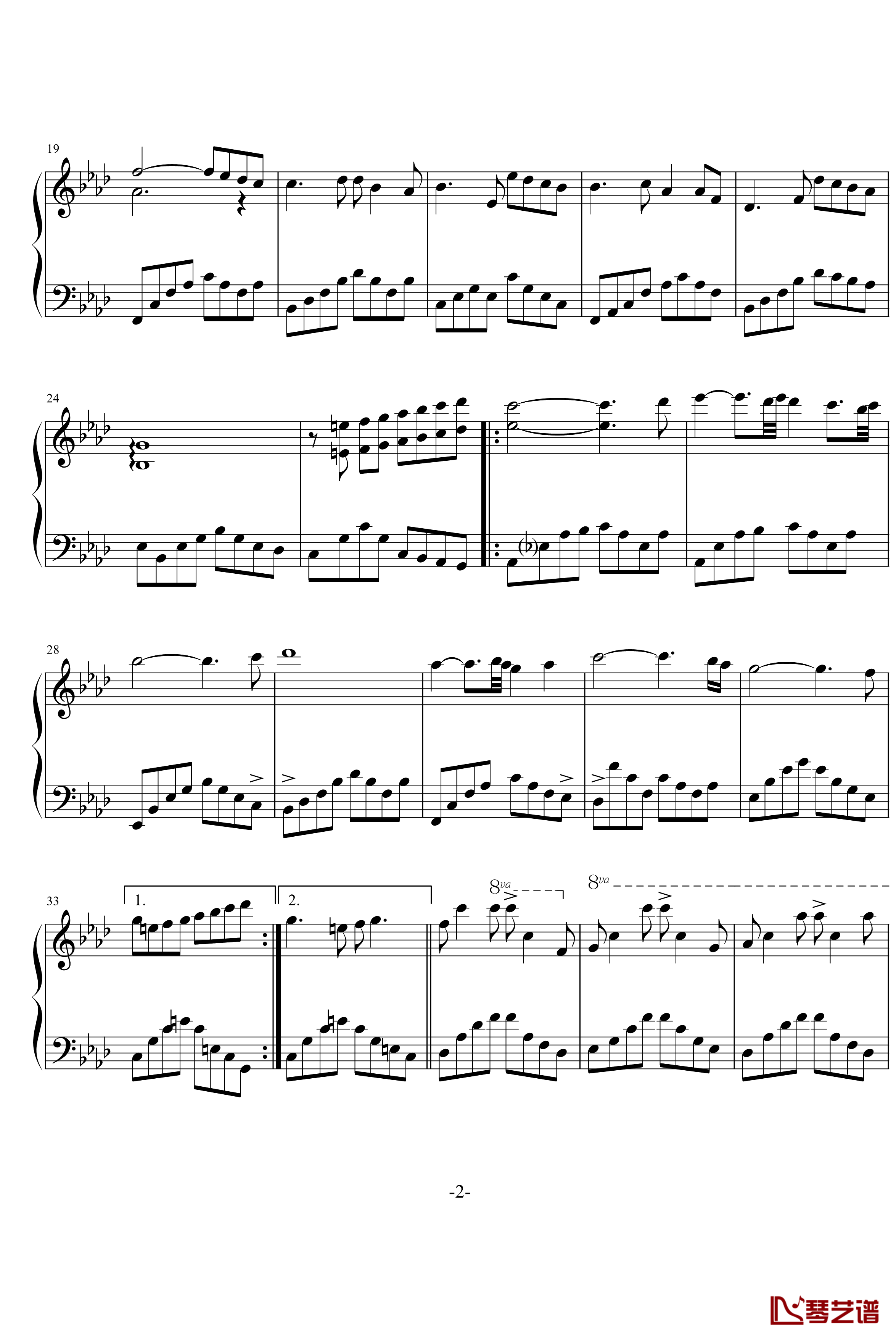 first touch钢琴谱-雅尼2