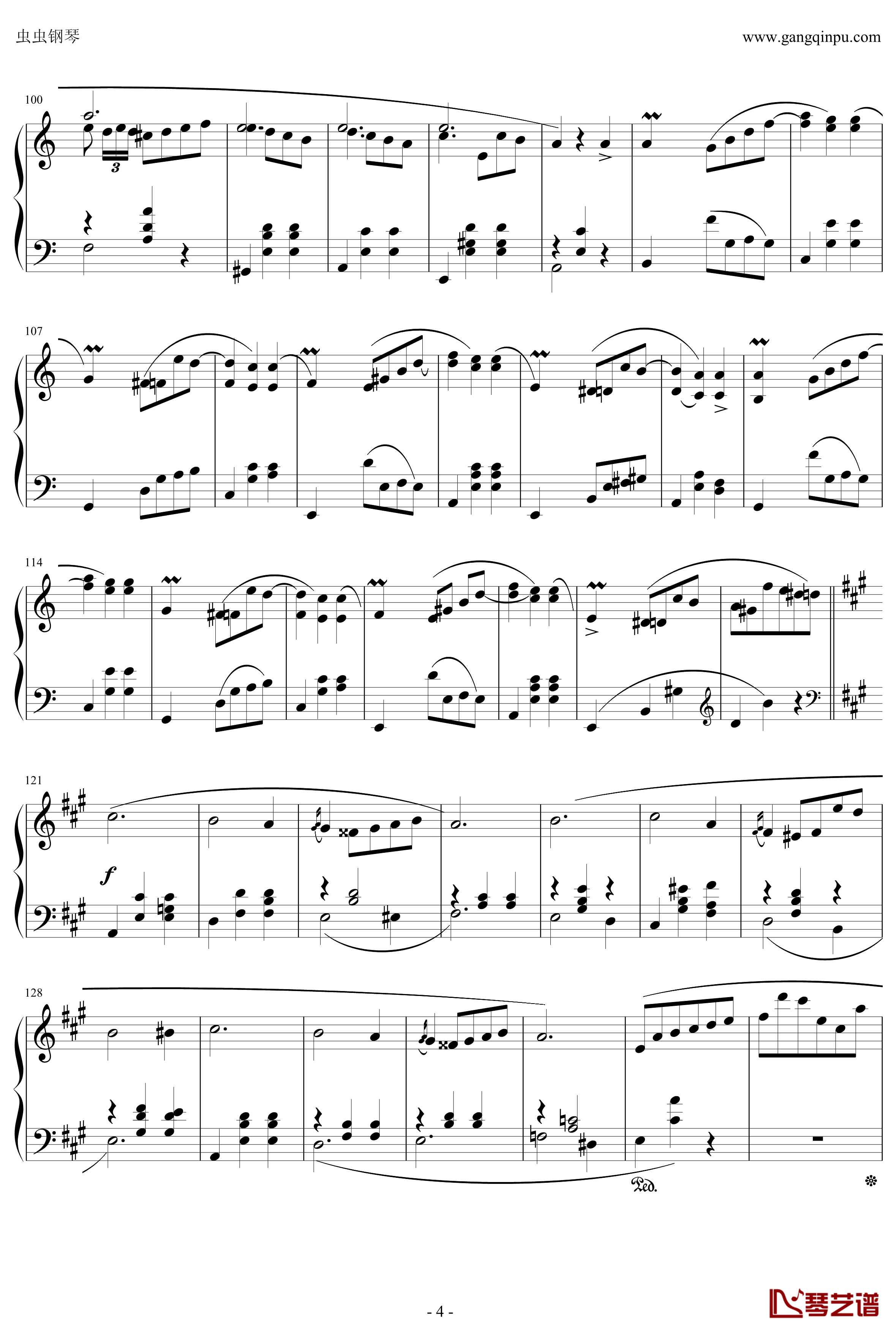 萧邦圆舞曲Op34No.2钢琴谱-肖邦-chopin4