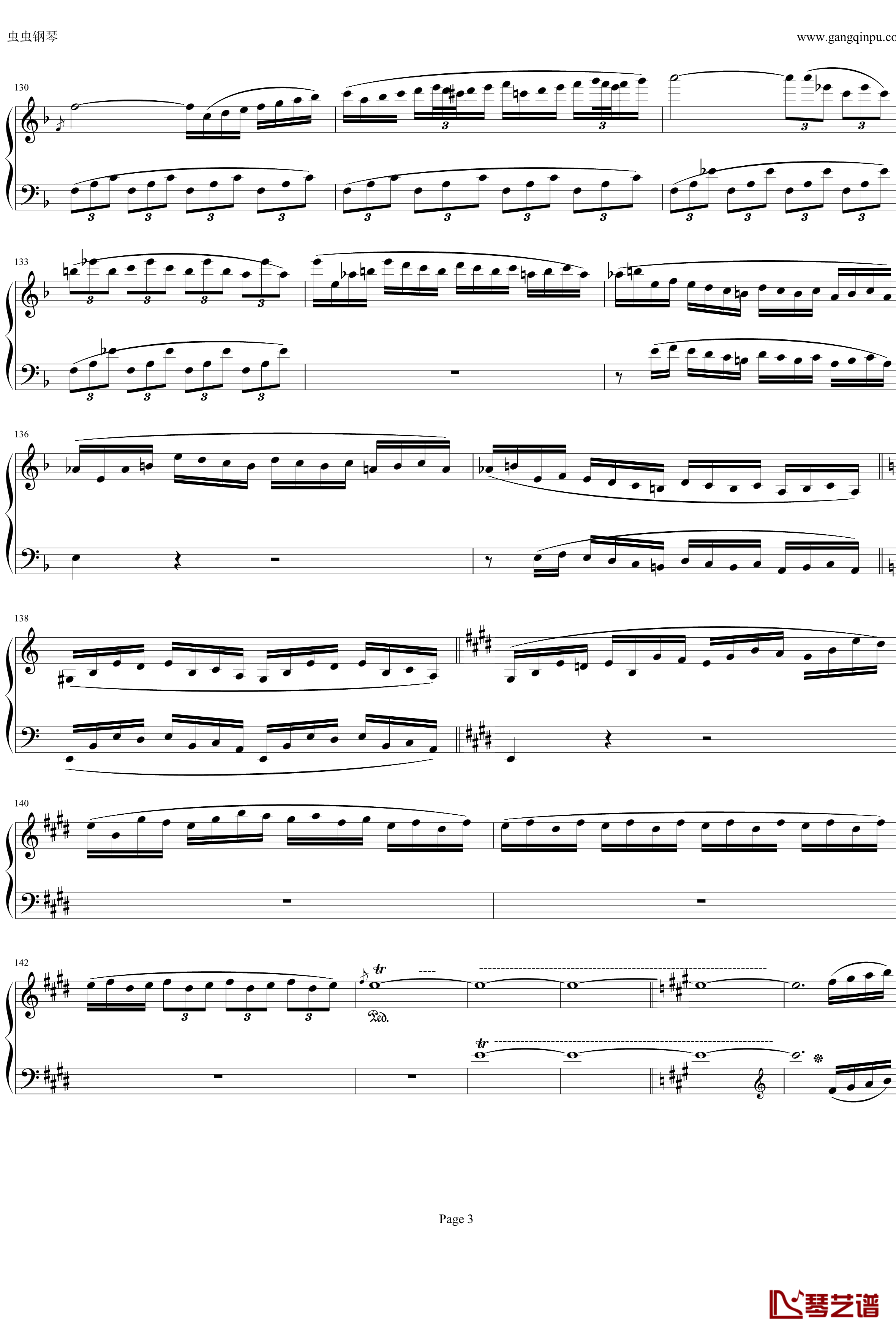 钢琴协奏曲Op61第一乐章钢琴谱-贝多芬-beethoven3