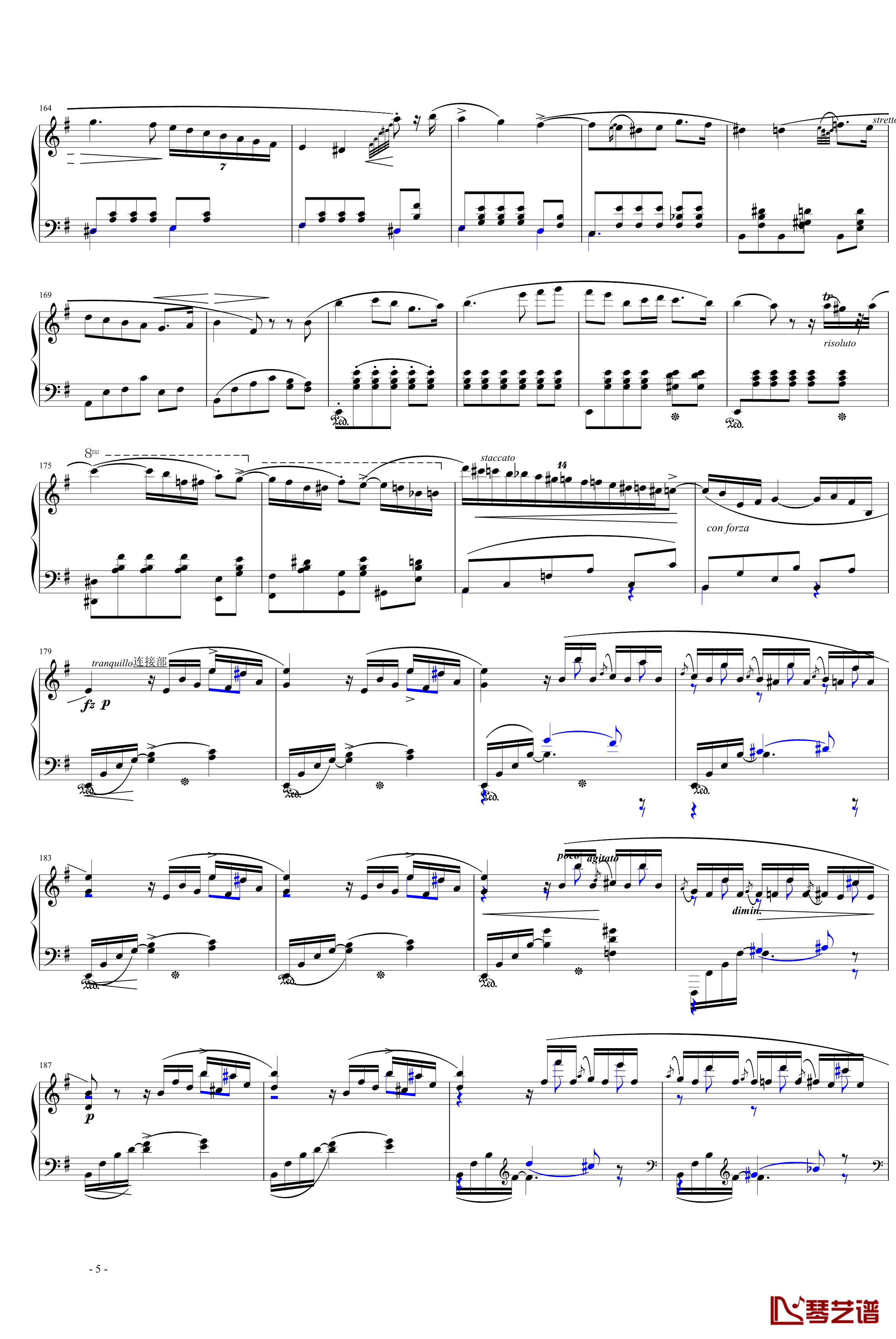 e小调第一钢琴协奏曲第一乐章钢琴谱-肖邦-chopin5