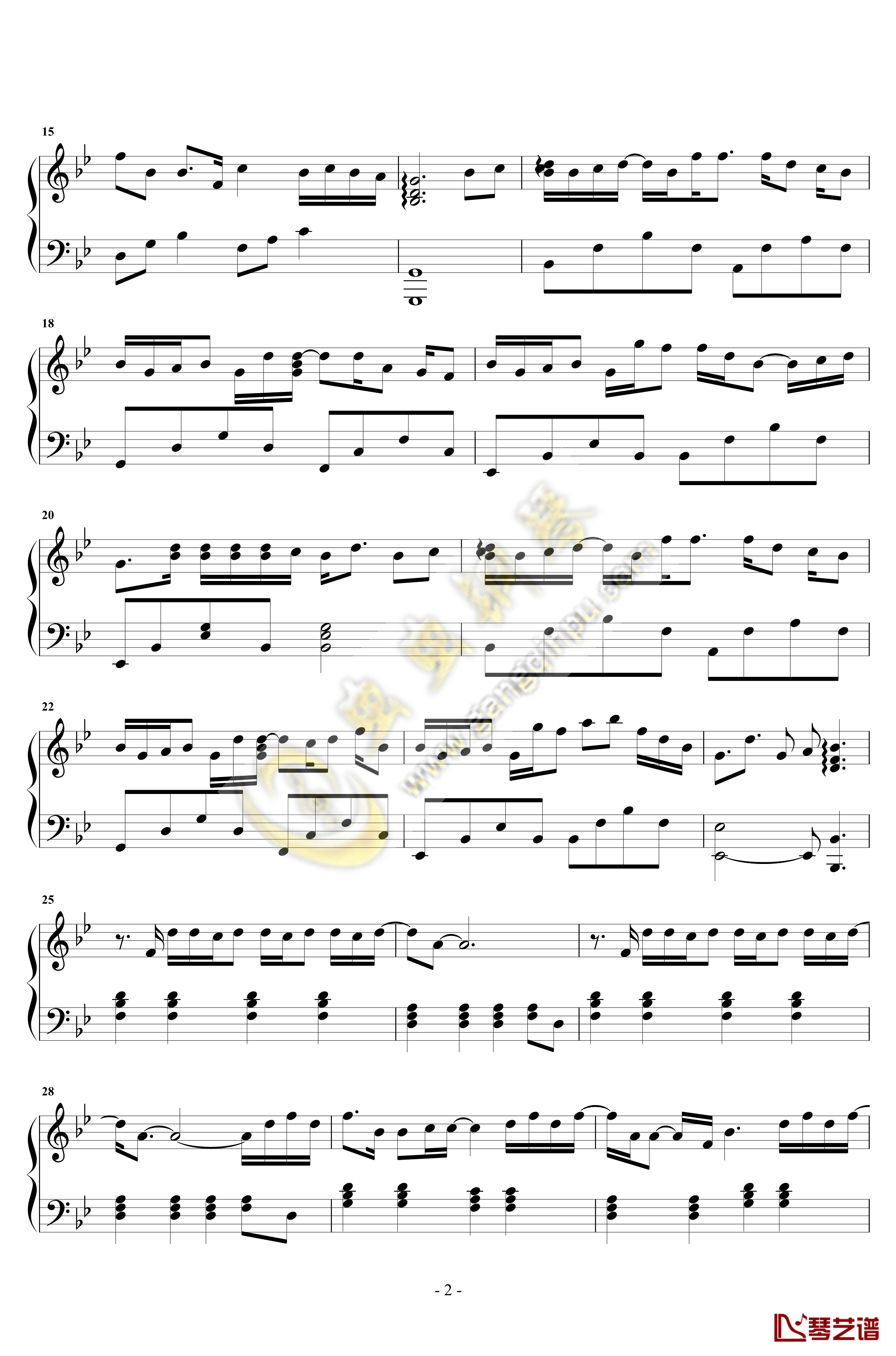 体面钢琴谱-独奏-于文文2