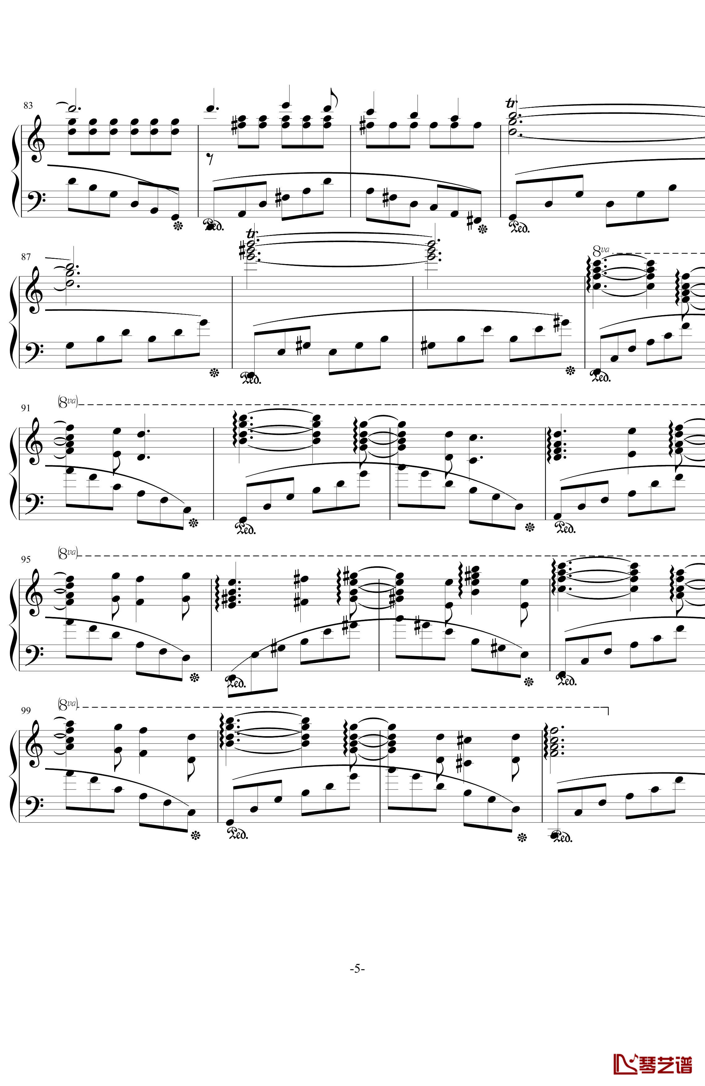 A小调谐谑曲钢琴谱-修改版-.伊dên-H105