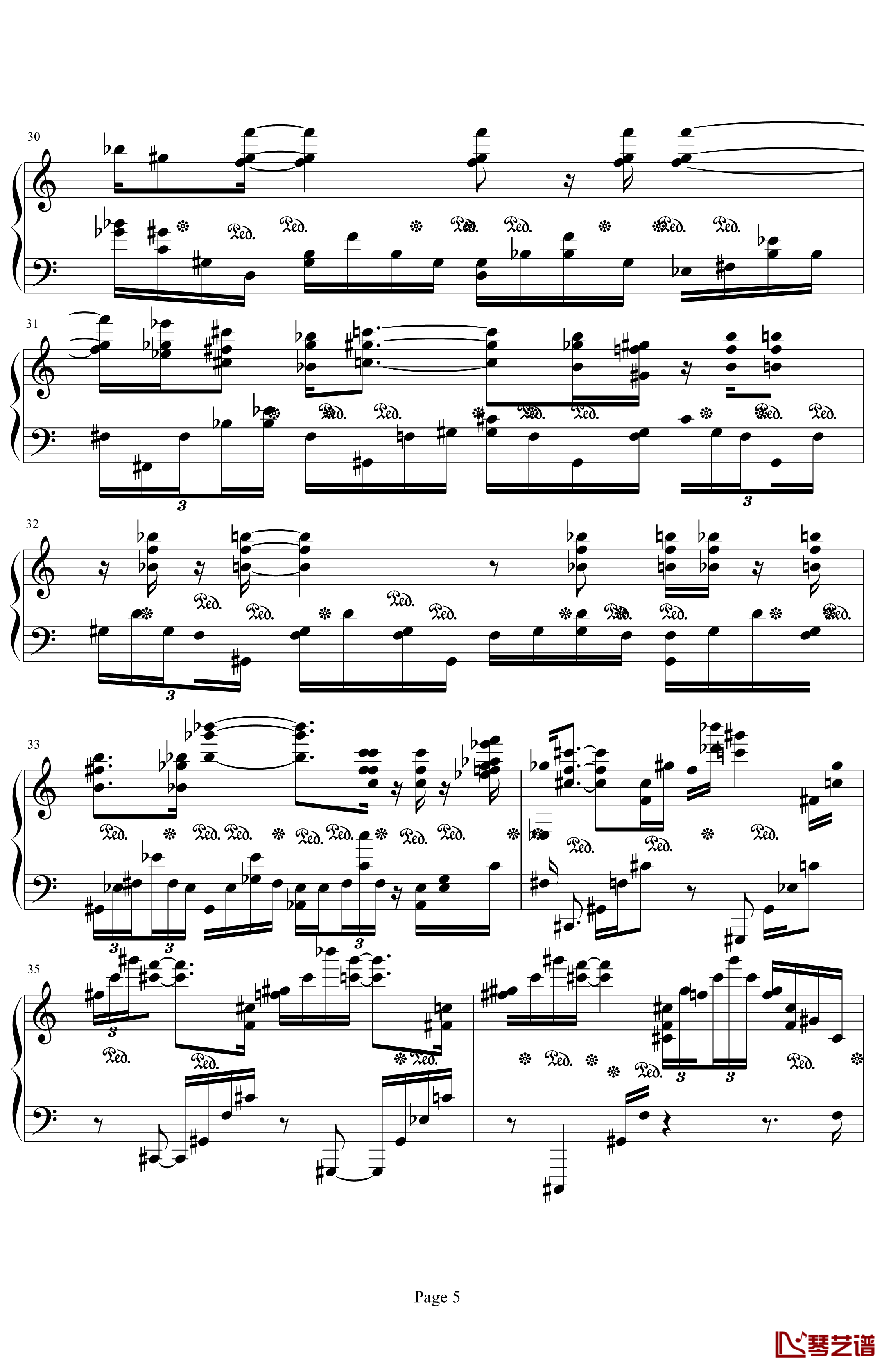 肖邦第二诙谐曲钢琴谱-肖邦-chopin5