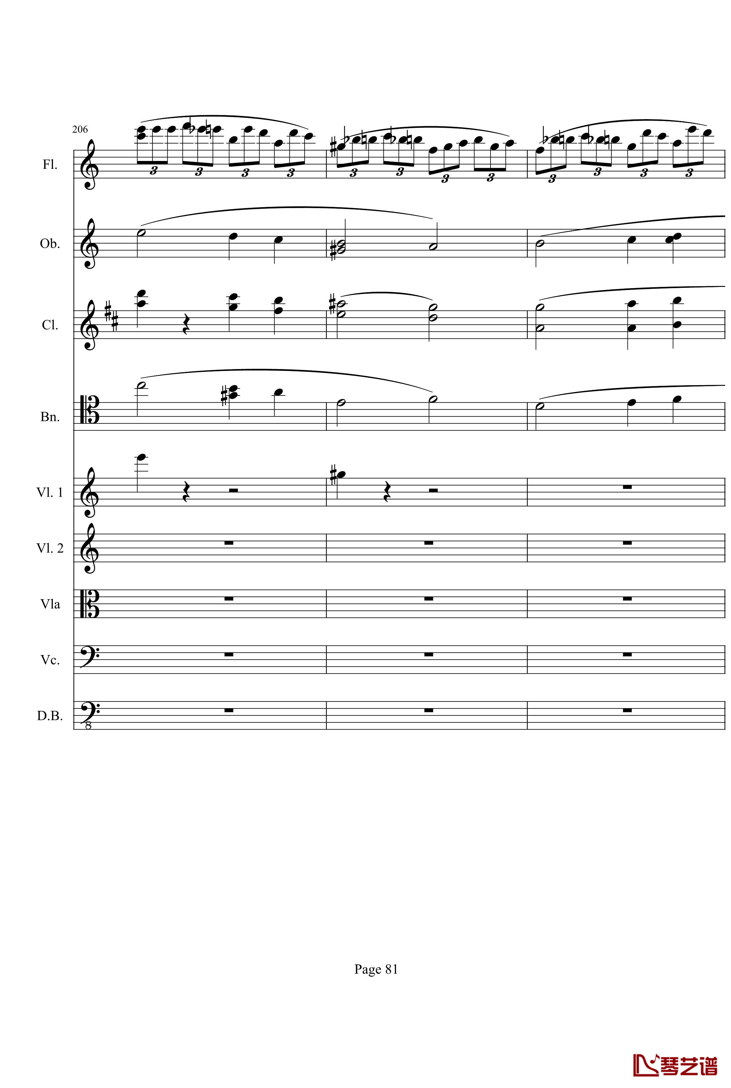 奏鸣曲之交响钢琴谱-第21首-Ⅰ-贝多芬-beethoven81