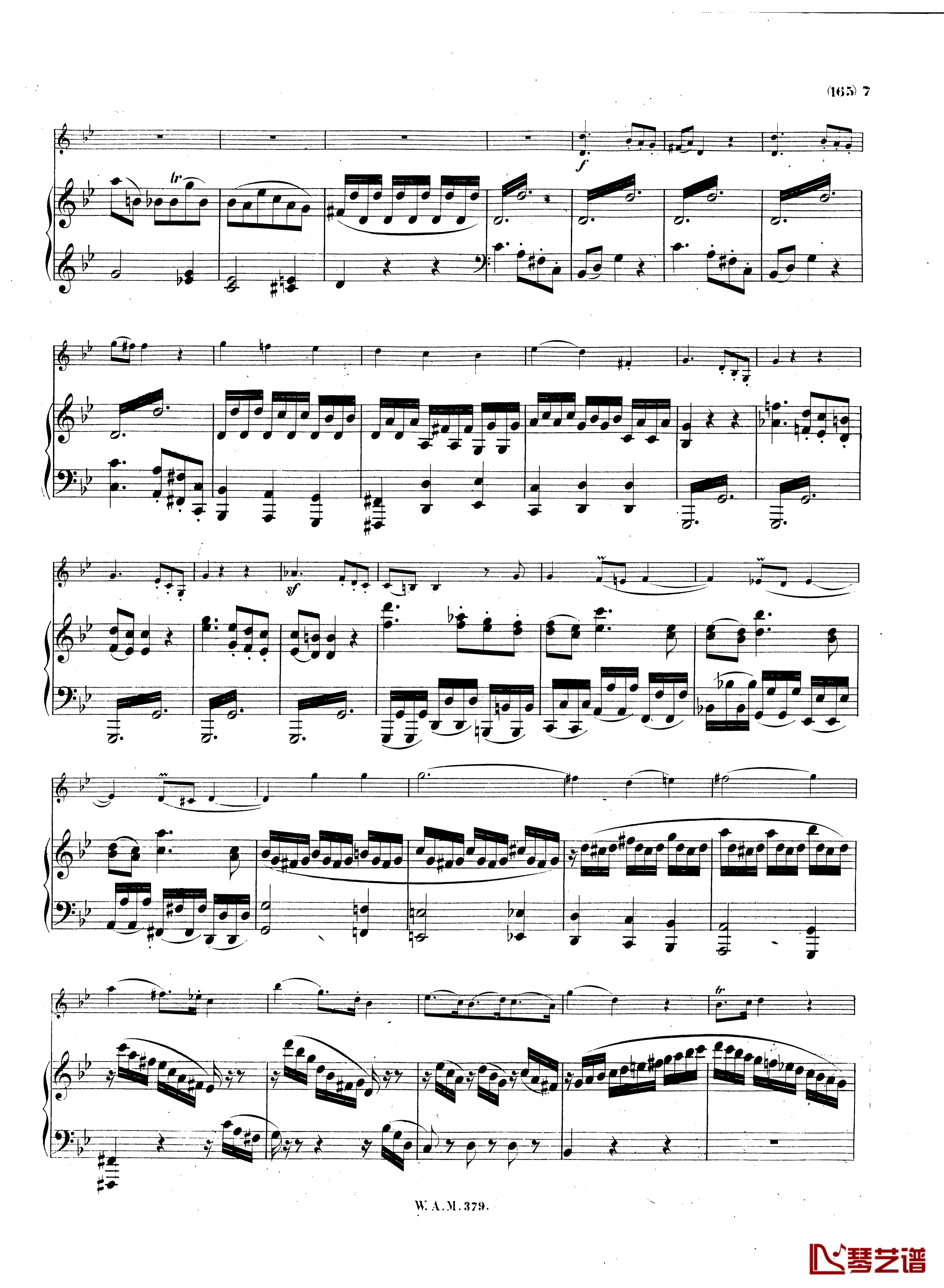G大调小提琴奏鸣曲K.379钢琴谱-莫扎特6