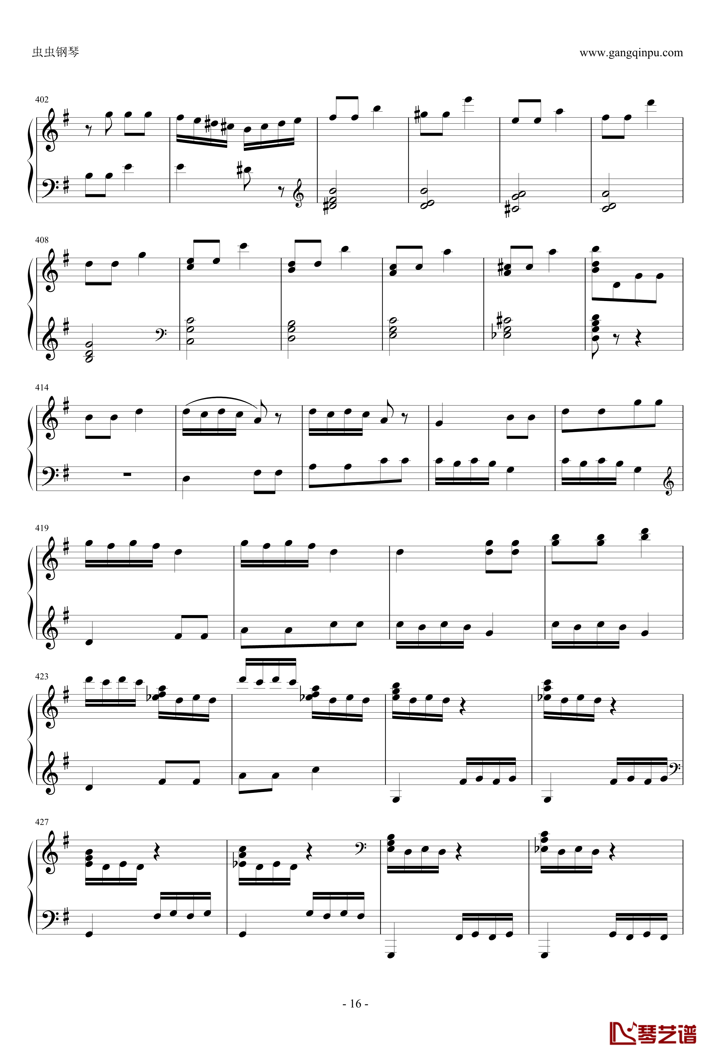 丢失一分钱的愤怒钢琴谱-贝多芬-beethoven16