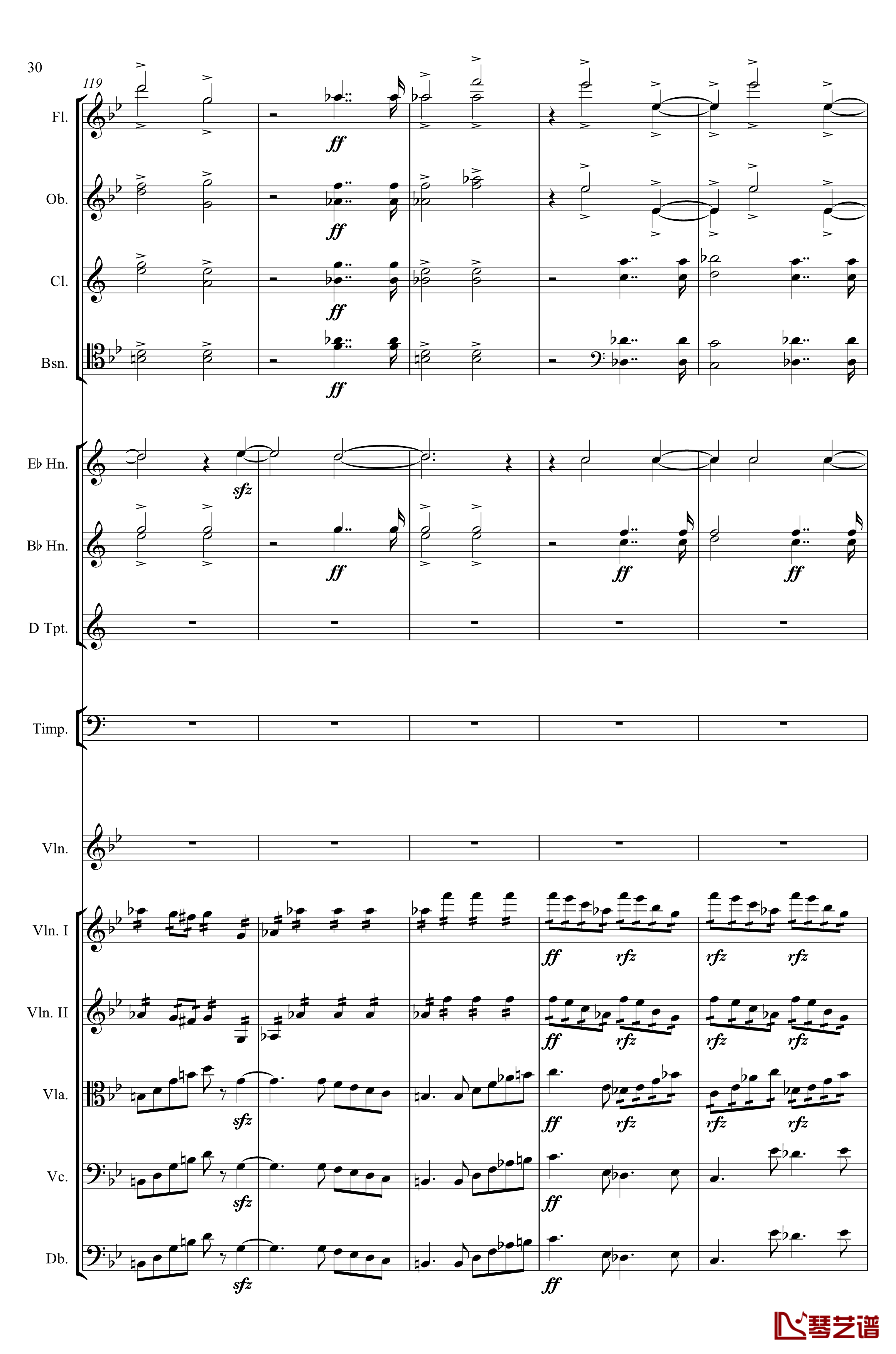 g小调第1小提琴协奏曲Op.26钢琴谱-第一乐章-Max Bruch30
