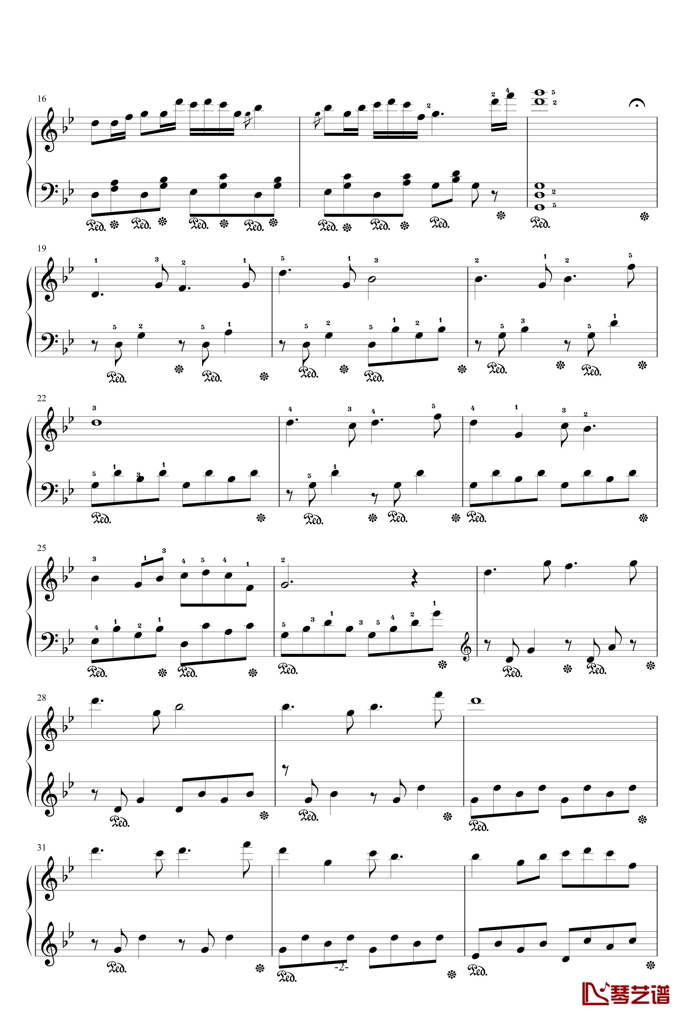 侗族多耶舞钢琴谱-戴尚辉-修改版2