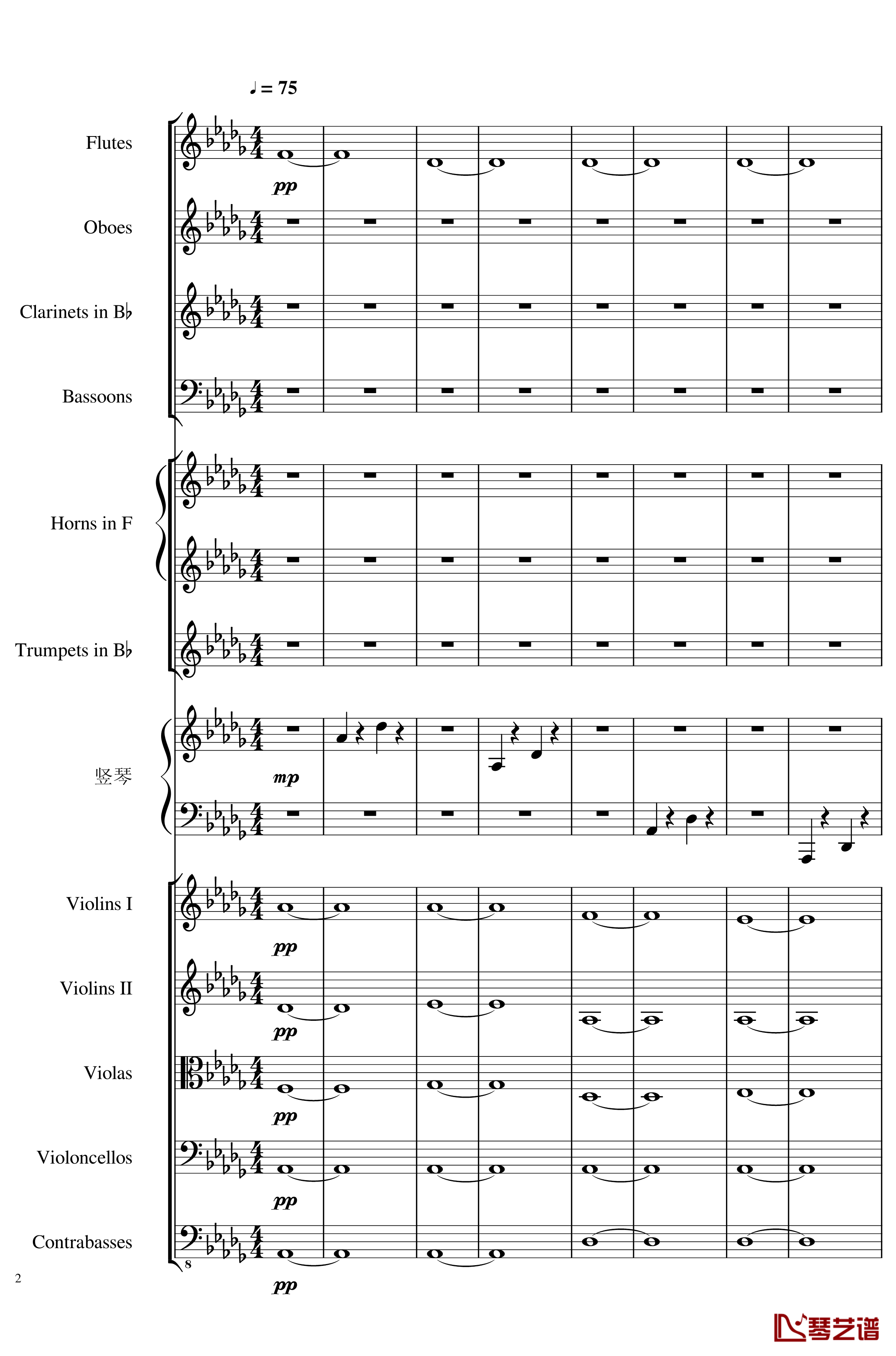 Clair de lune, Op.109钢琴谱-一个球2