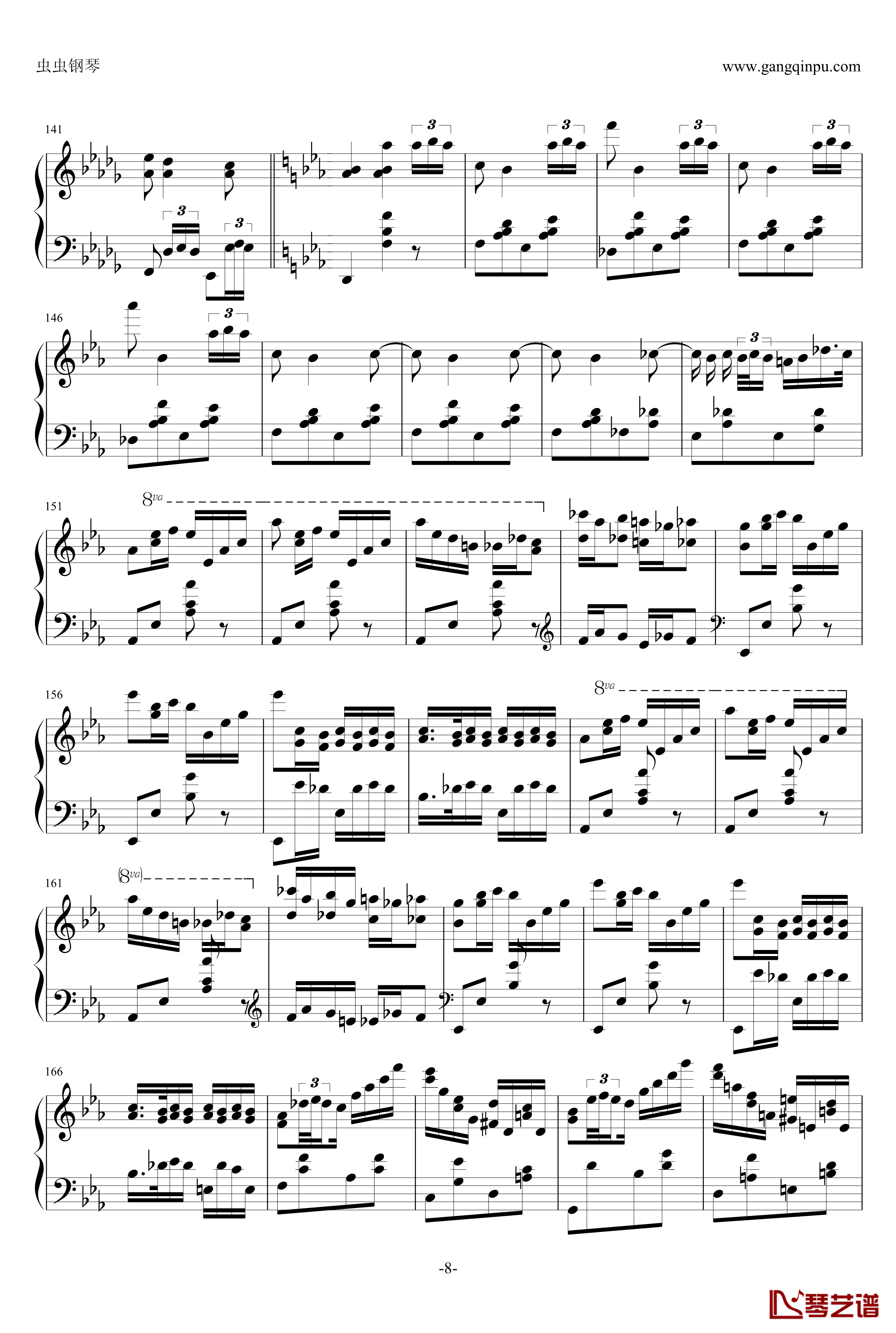 第三钢琴回旋曲Op.16钢琴谱-肖邦-chopin8