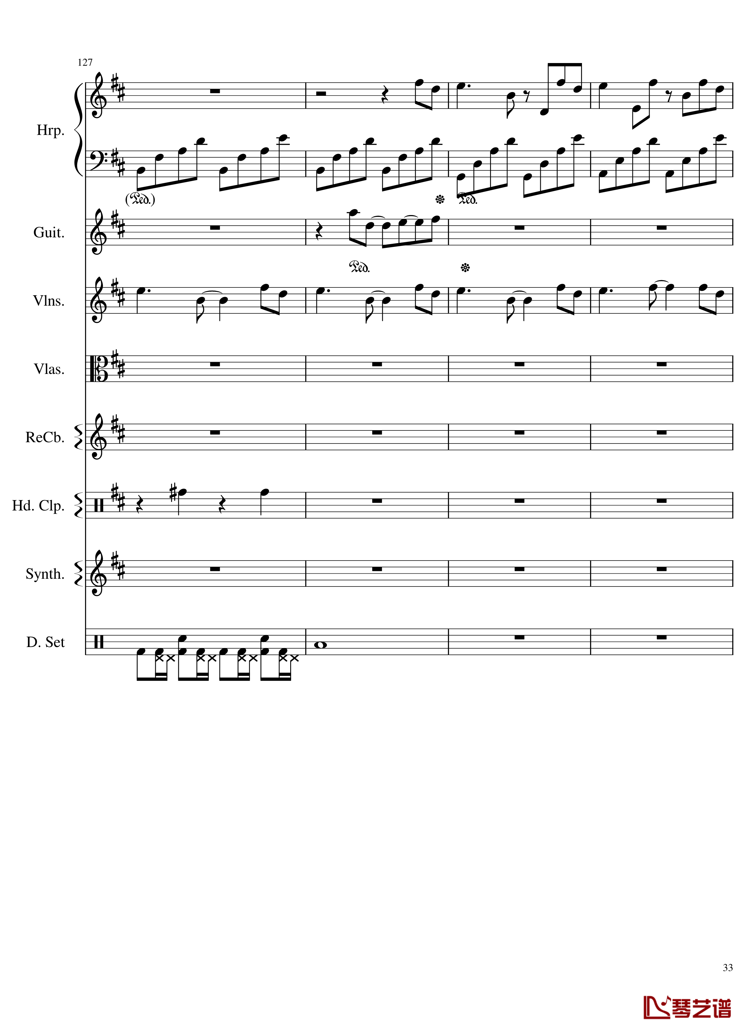 Take me hand钢琴谱-总谱-DAISHI DANCE33