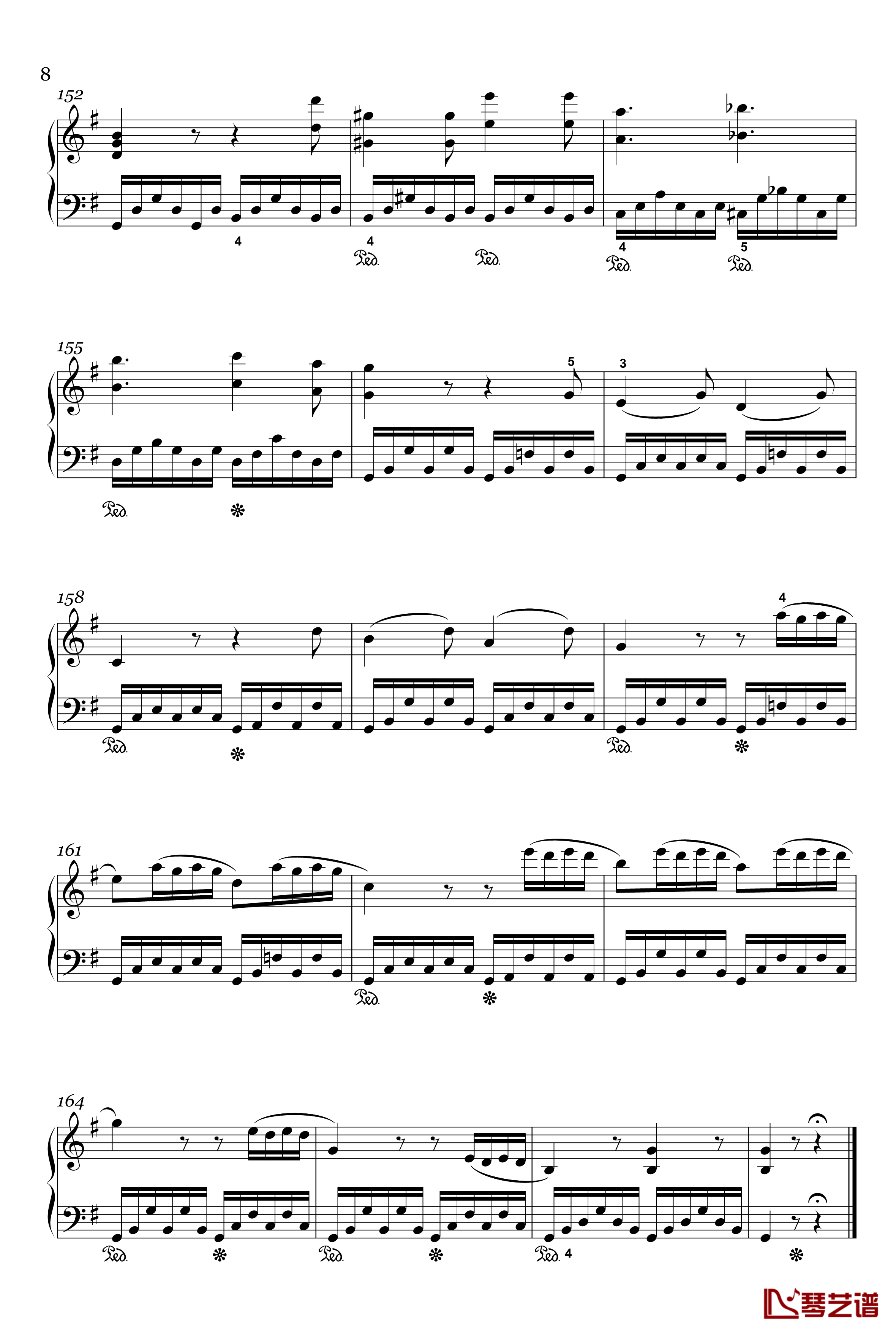 G大调变奏曲钢琴谱-Woo-70-贝多芬-beethoven8