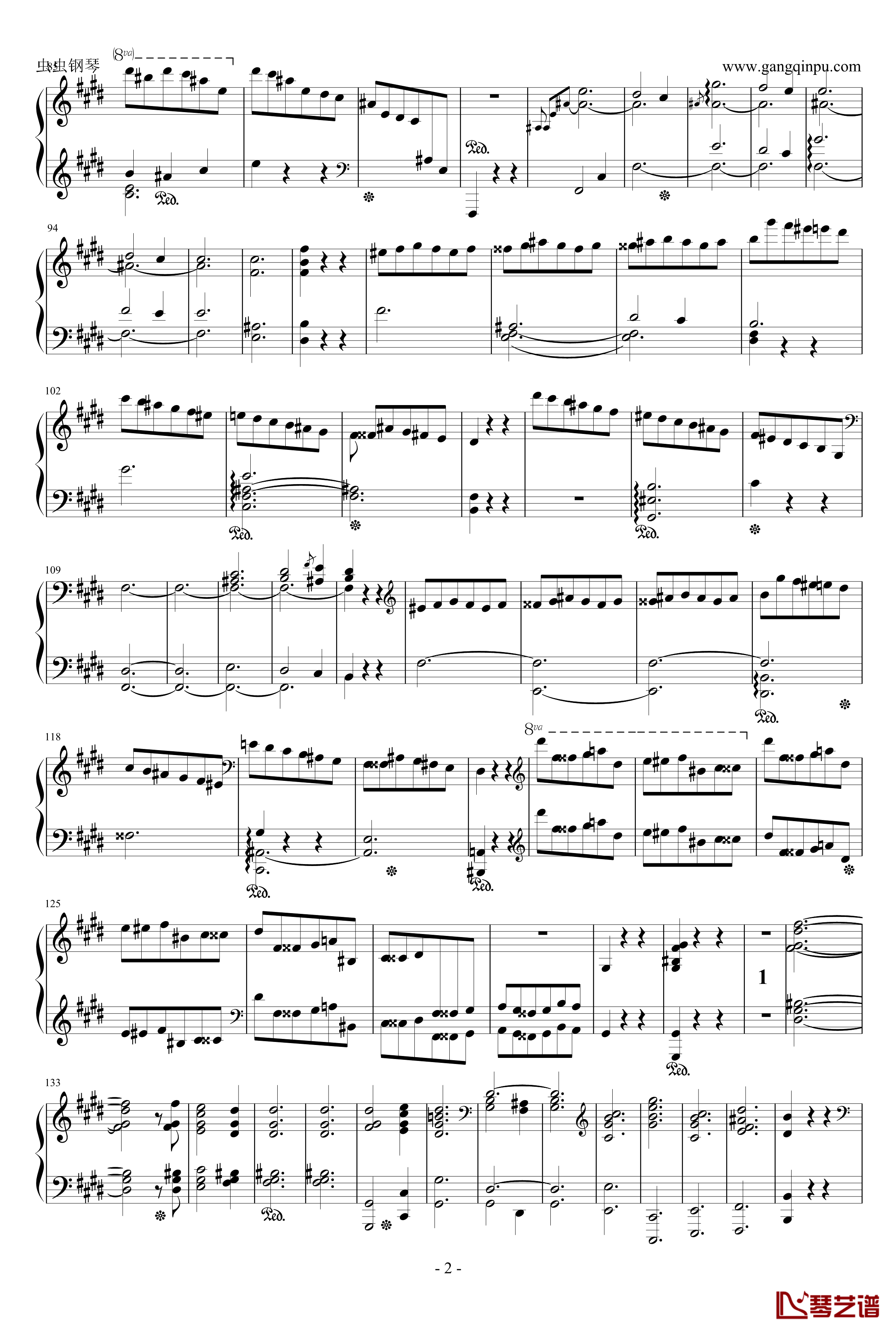 Scherzo in E Major钢琴谱-肖邦E大调谐谑曲 Op.54-chopin2