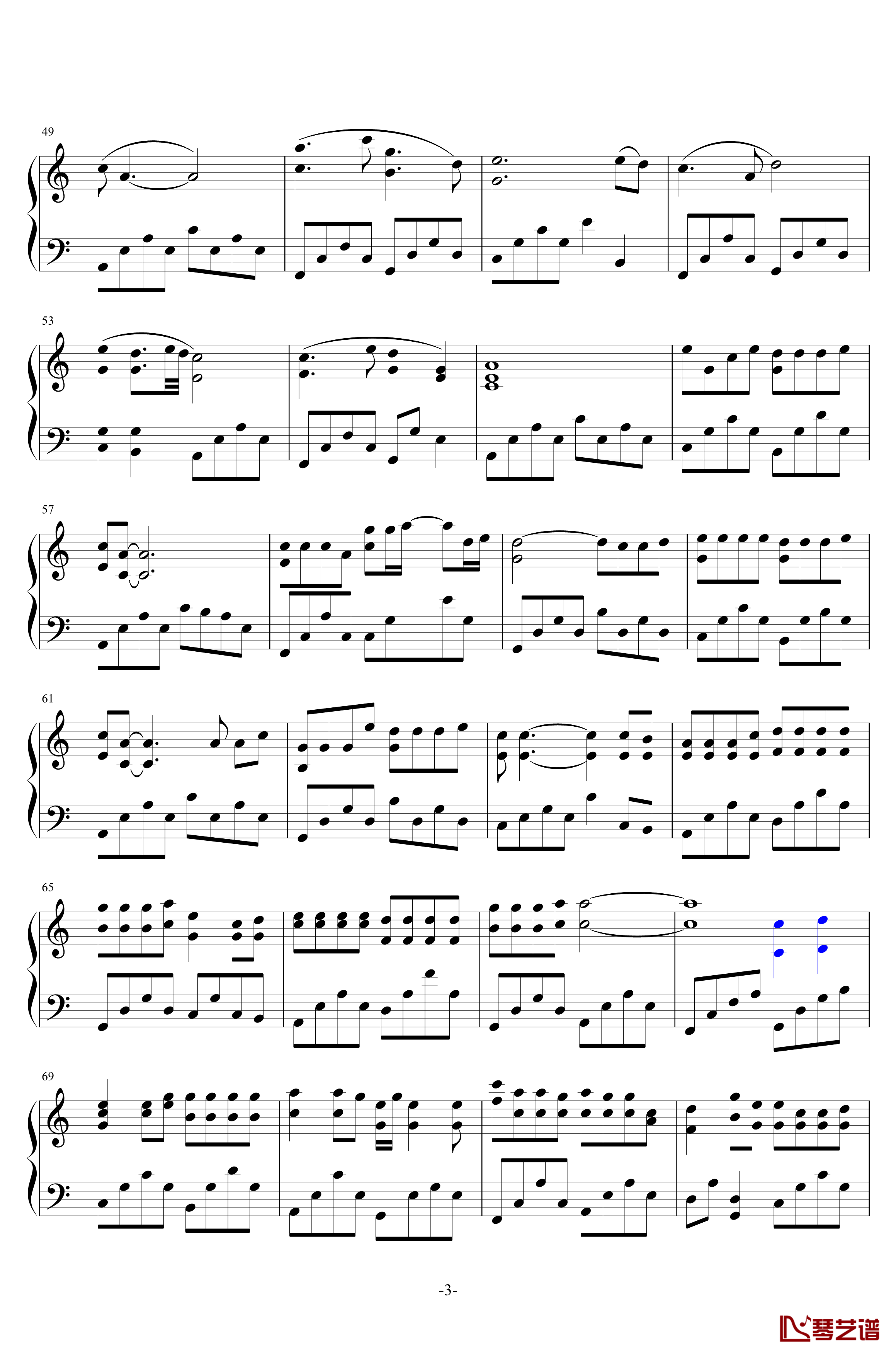 白狐钢琴谱-1.0版-陈瑞3