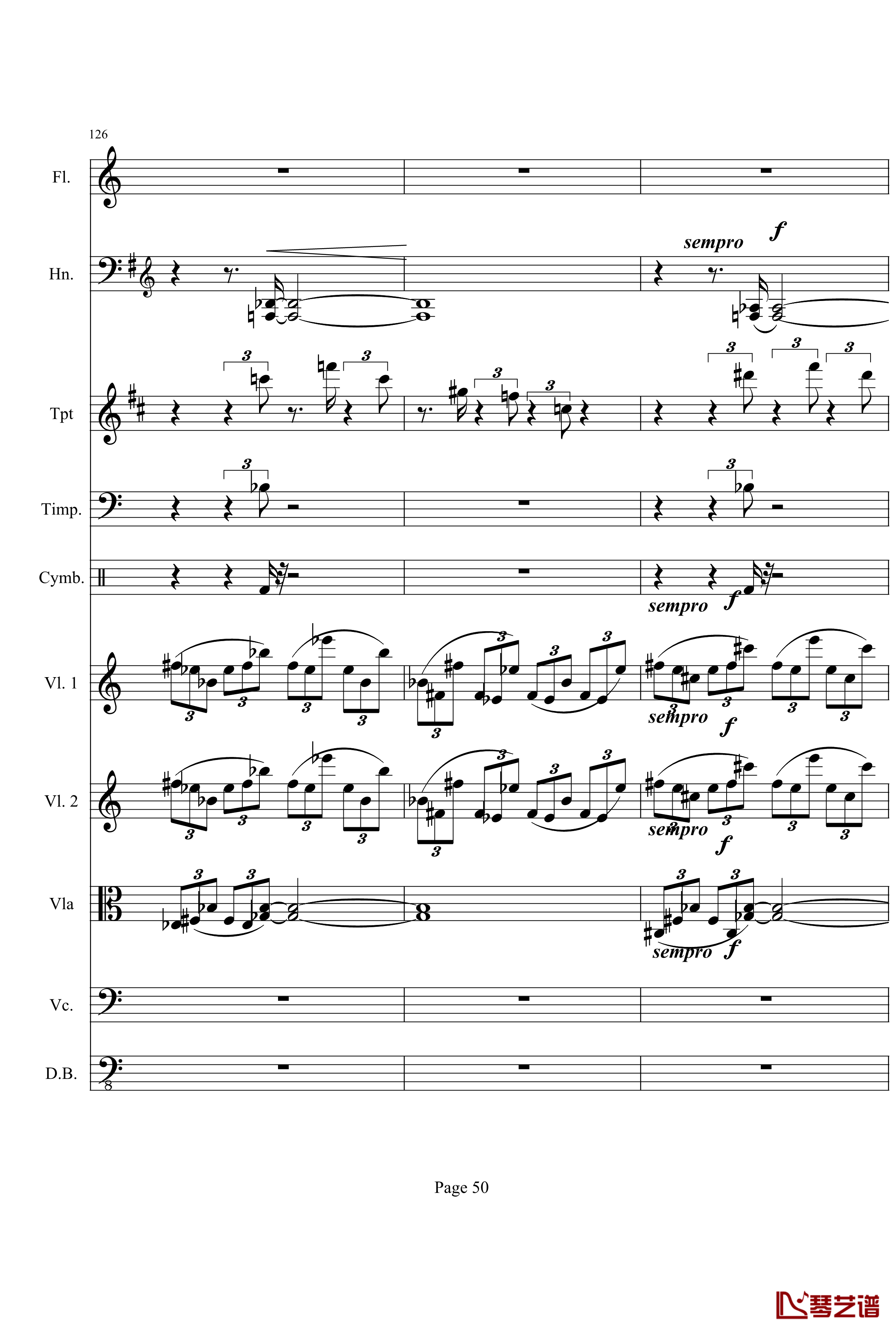 奏鸣曲之交响钢琴谱-第21首-Ⅰ-贝多芬-beethoven50