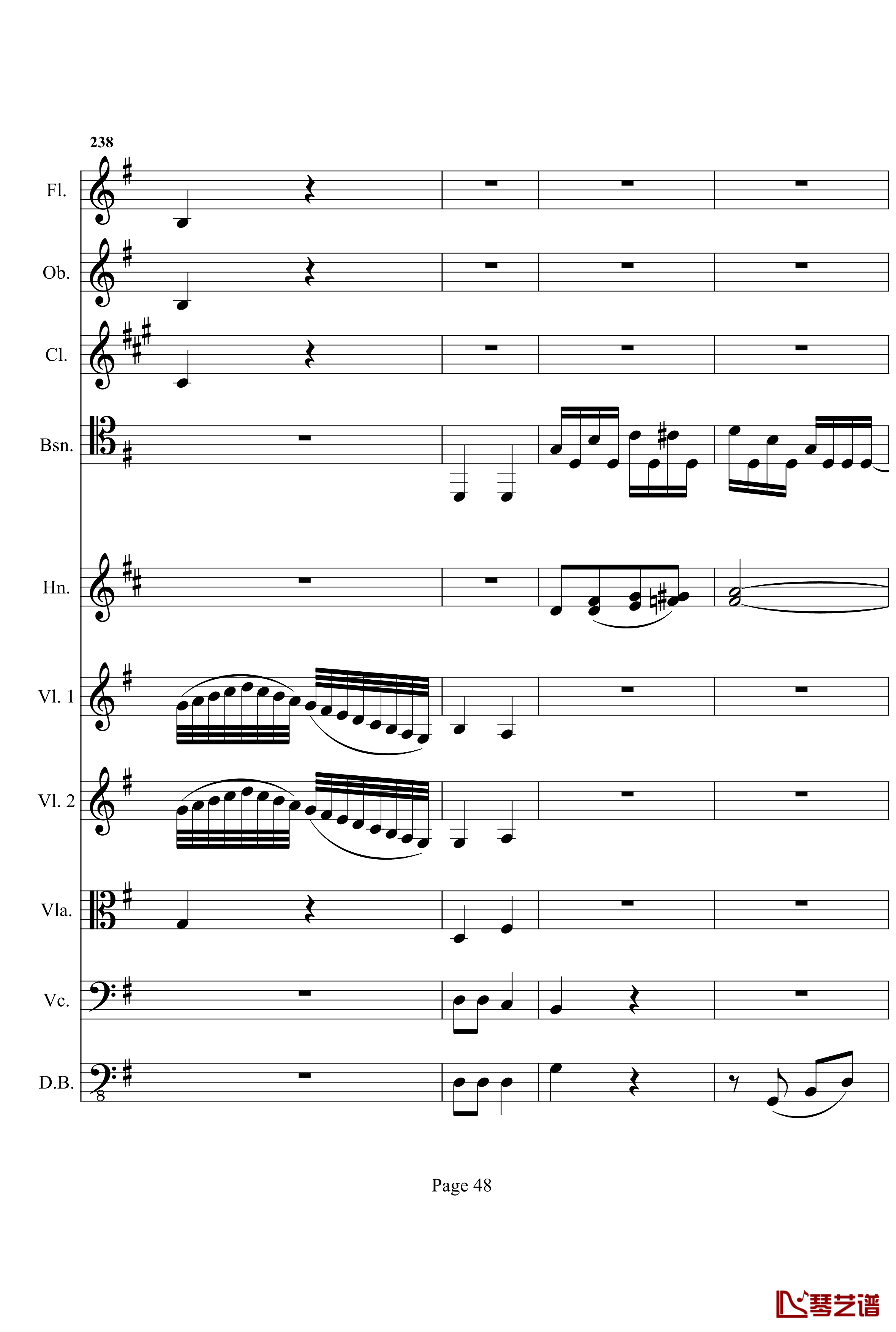 奏鸣曲之交响钢琴谱- 第十首-Ⅰ-贝多芬-beethoven48