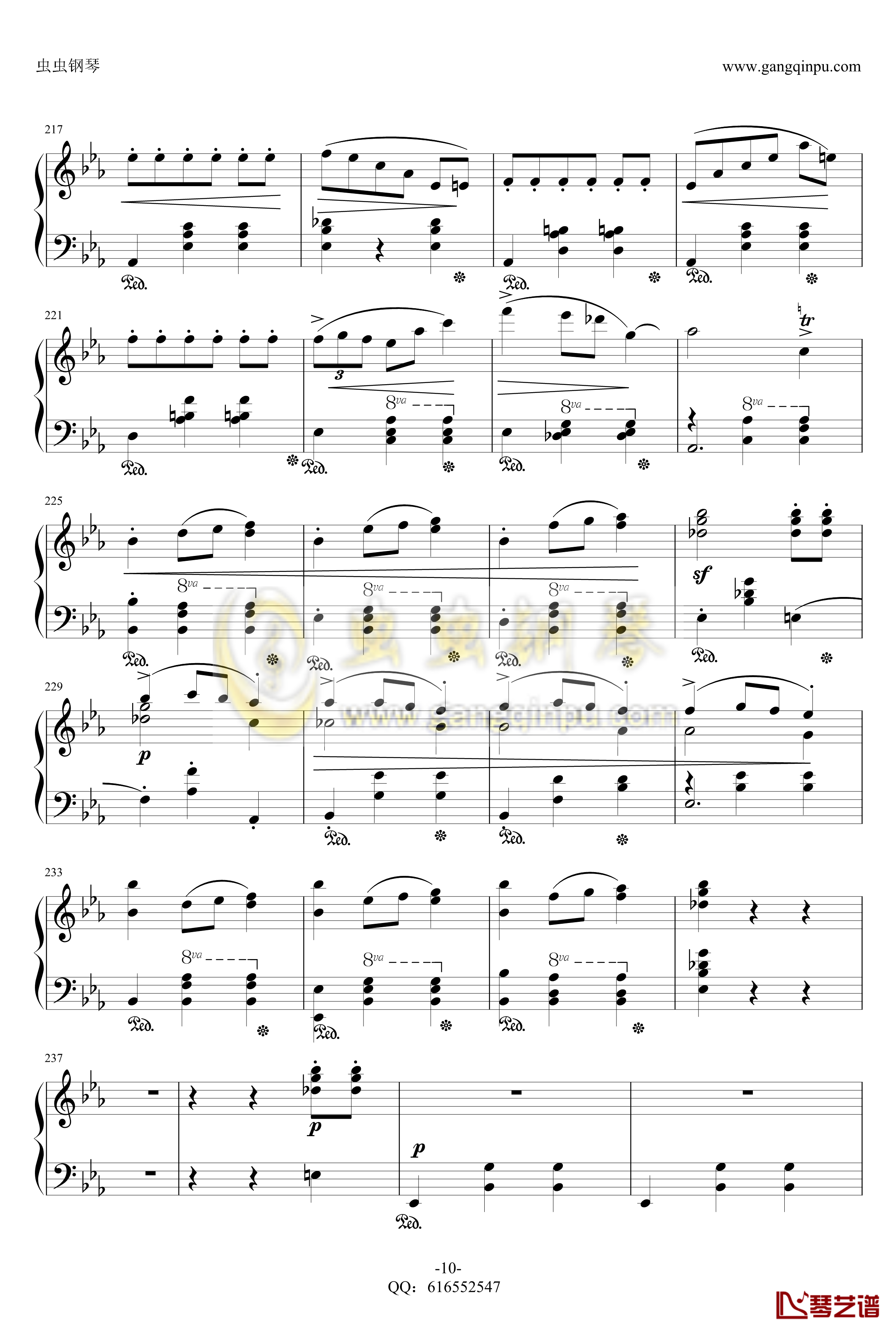降E大调辉煌的大圆舞曲钢琴谱-金龙鱼-肖邦-chopin-10
