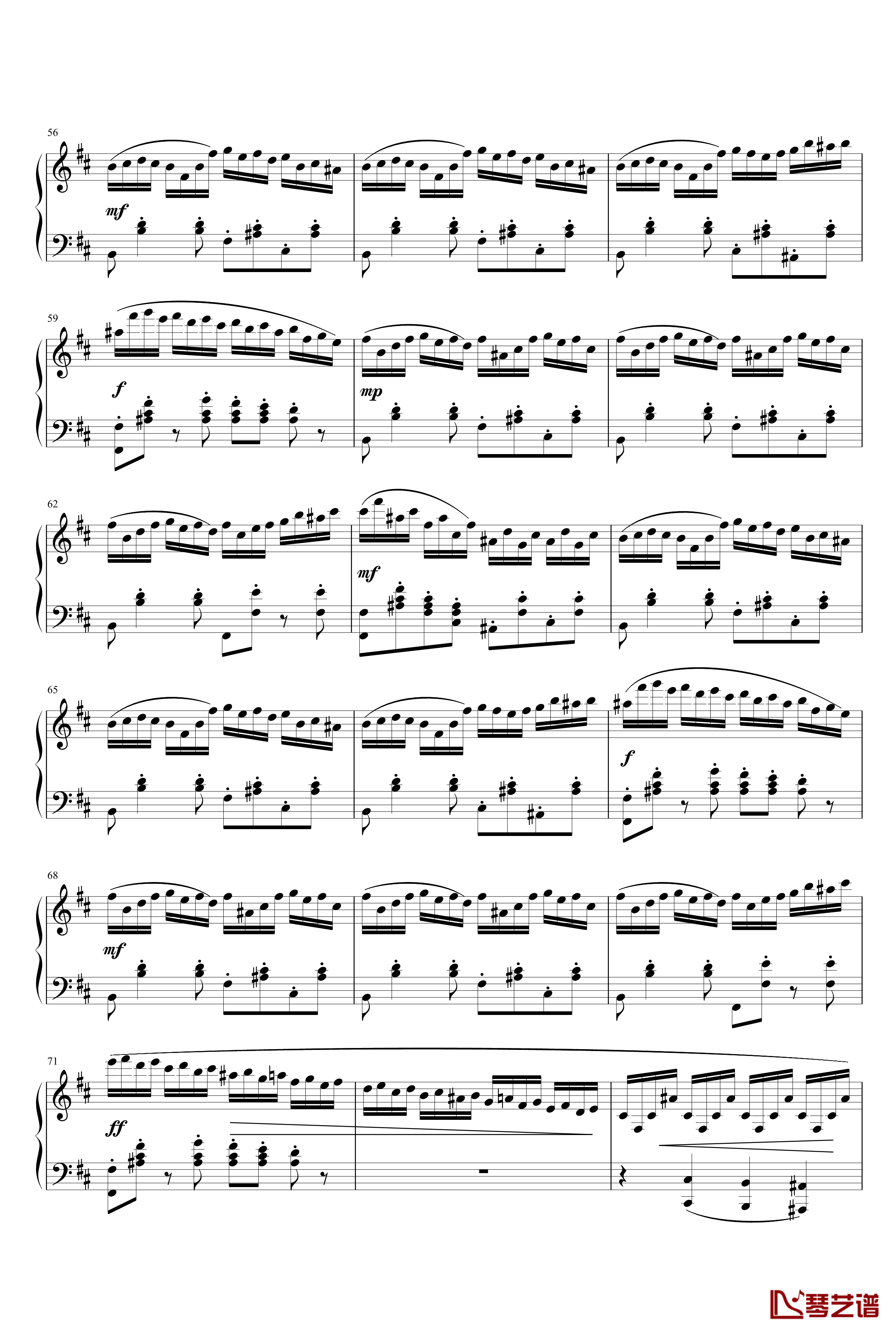 D大调奏鸣曲钢琴谱-乐之琴10