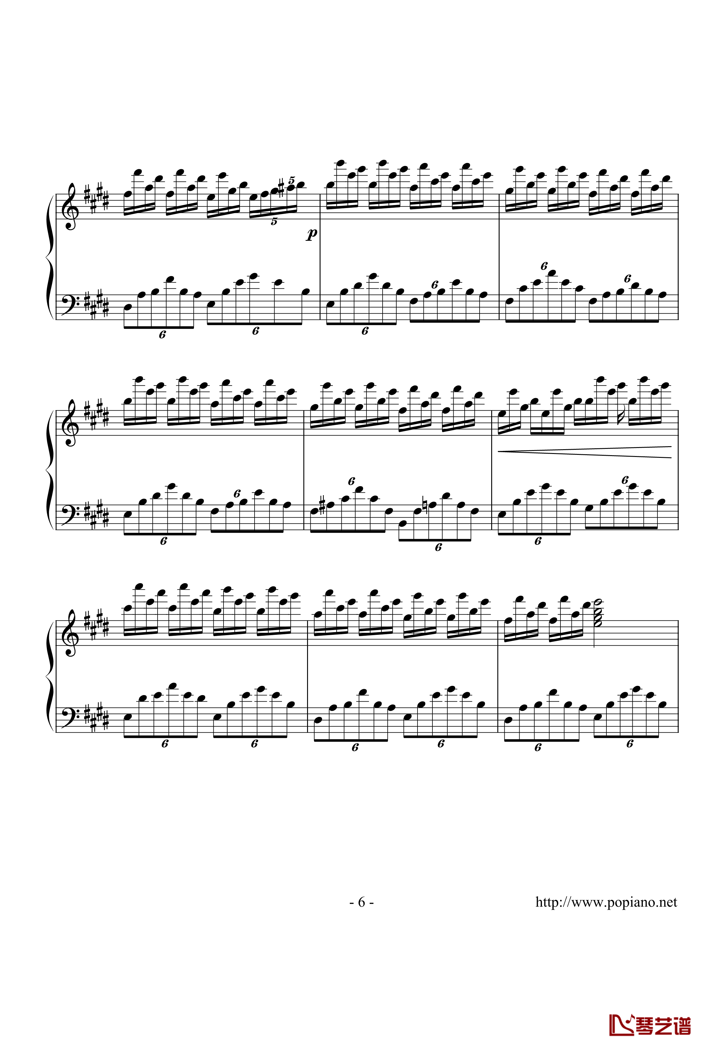 幻想即兴曲特别版钢琴谱-肖邦-chopin6
