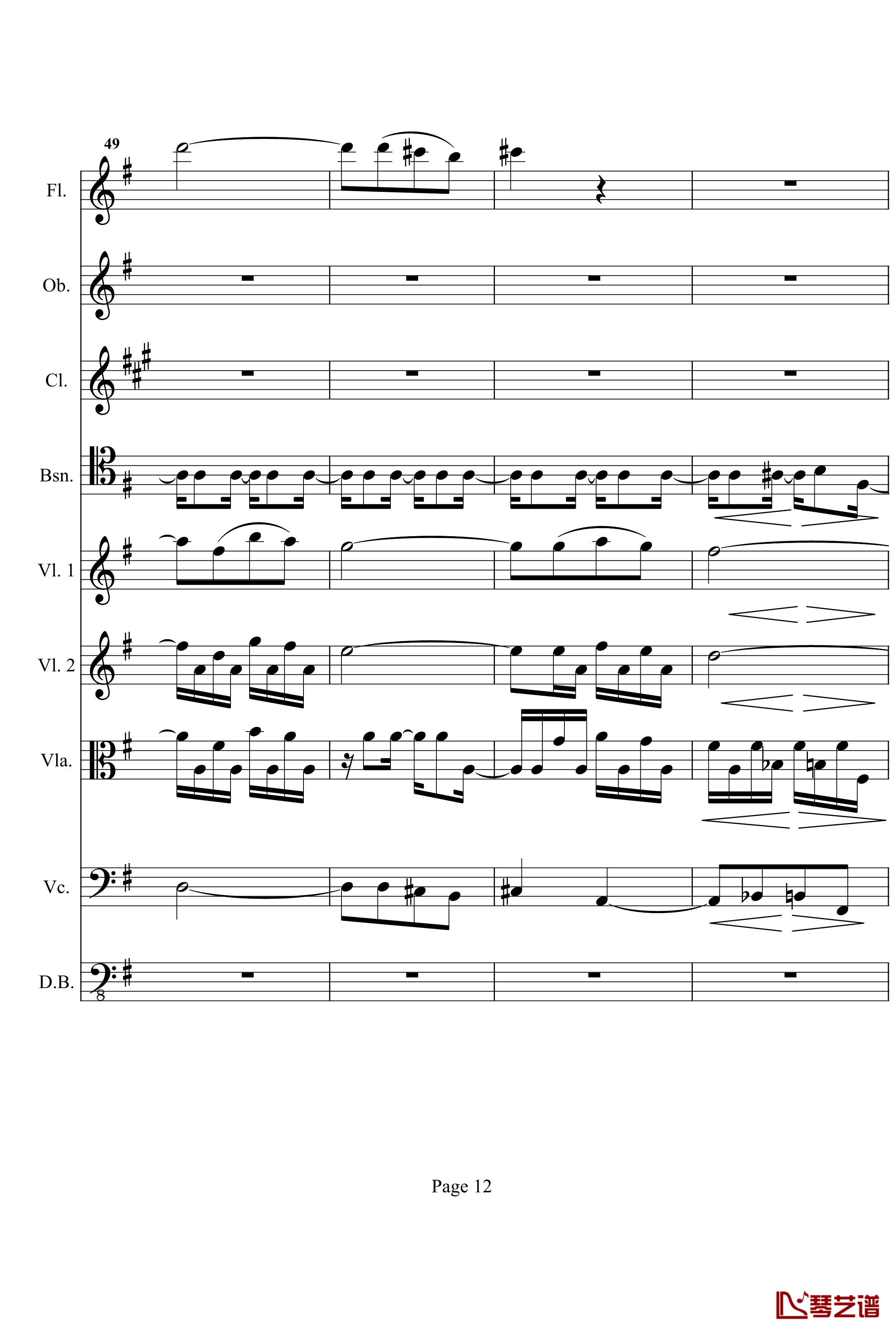 奏鸣曲之交响钢琴谱- 第十首-Ⅰ-贝多芬-beethoven12