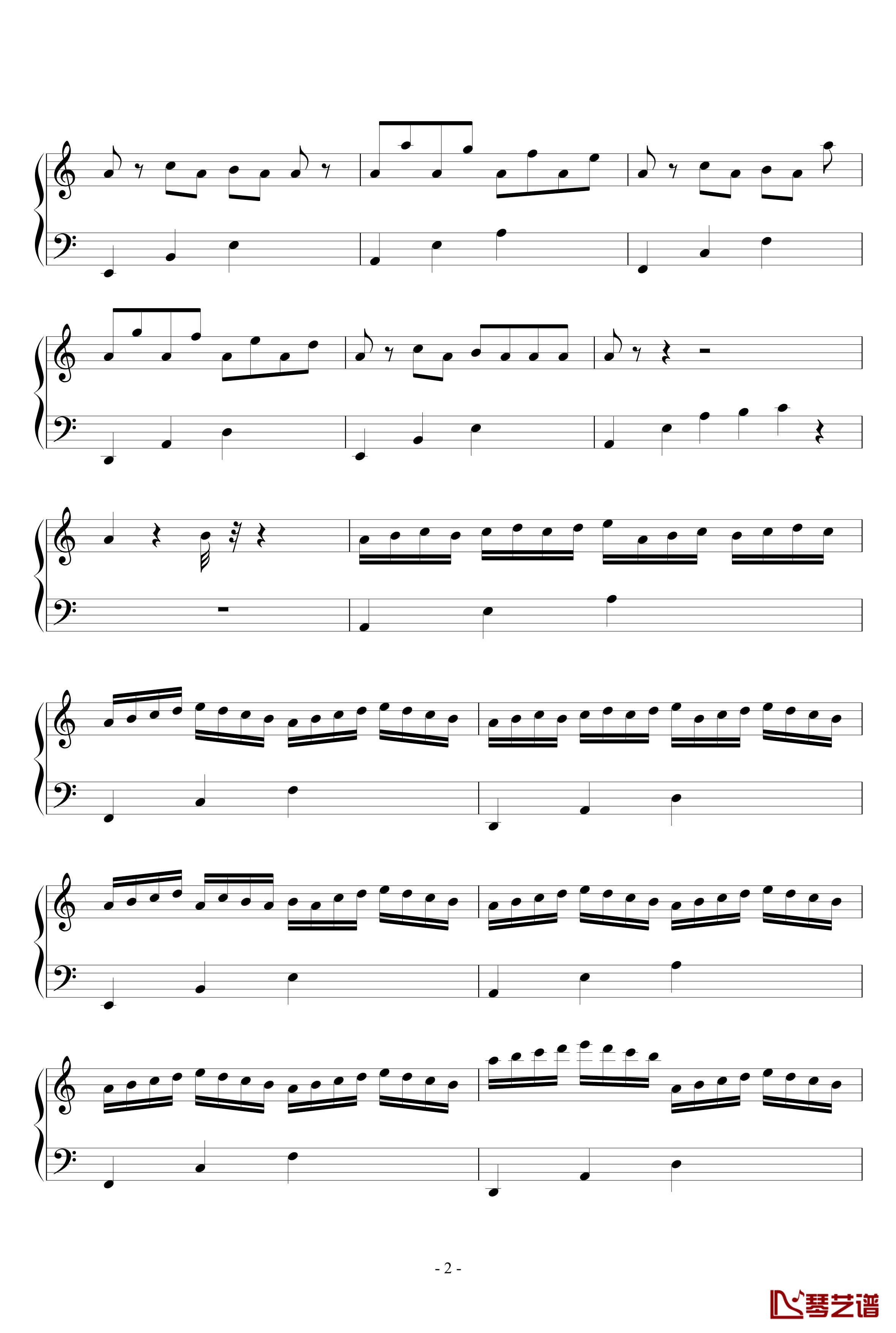 简调的华丽钢琴谱-第六章-王科健2