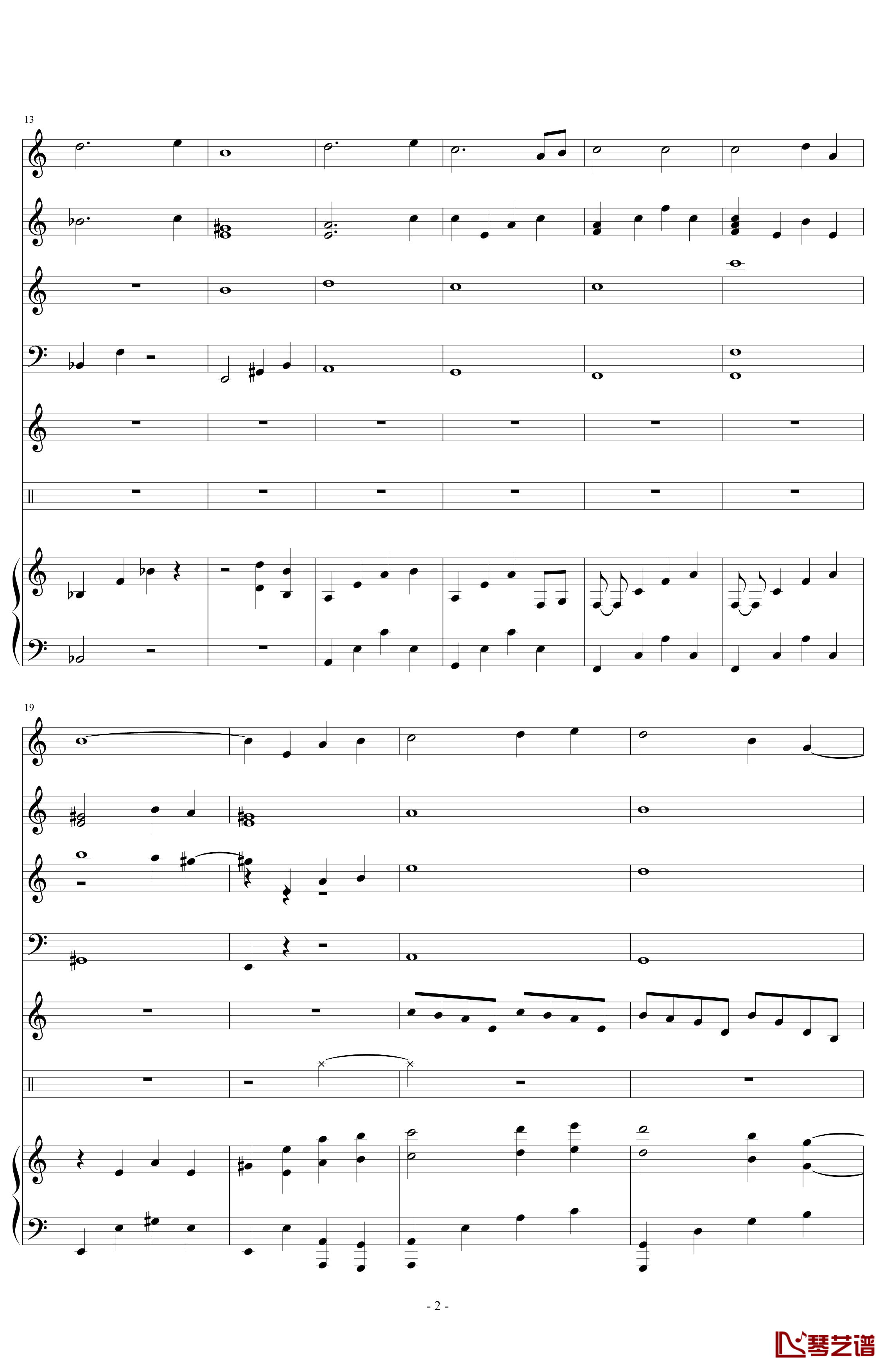 小儒的立可白钢琴谱-演唱版-葬礼の华彩2