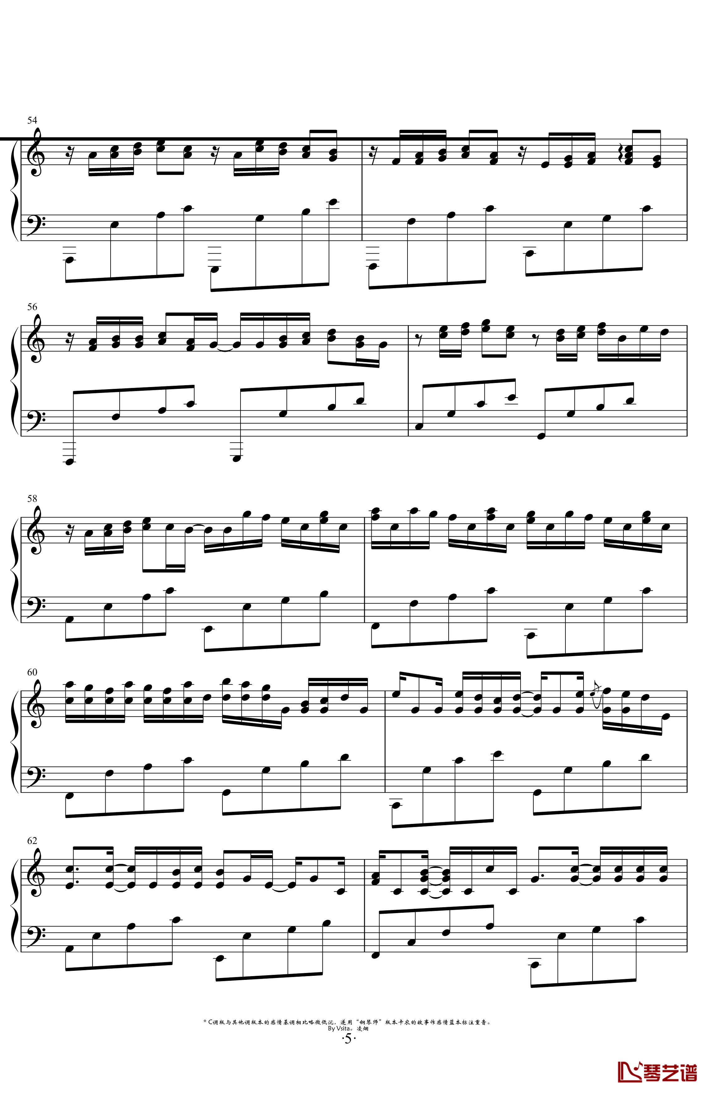 Variations On The Canon钢琴谱-George Winston-卡农变奏曲-5