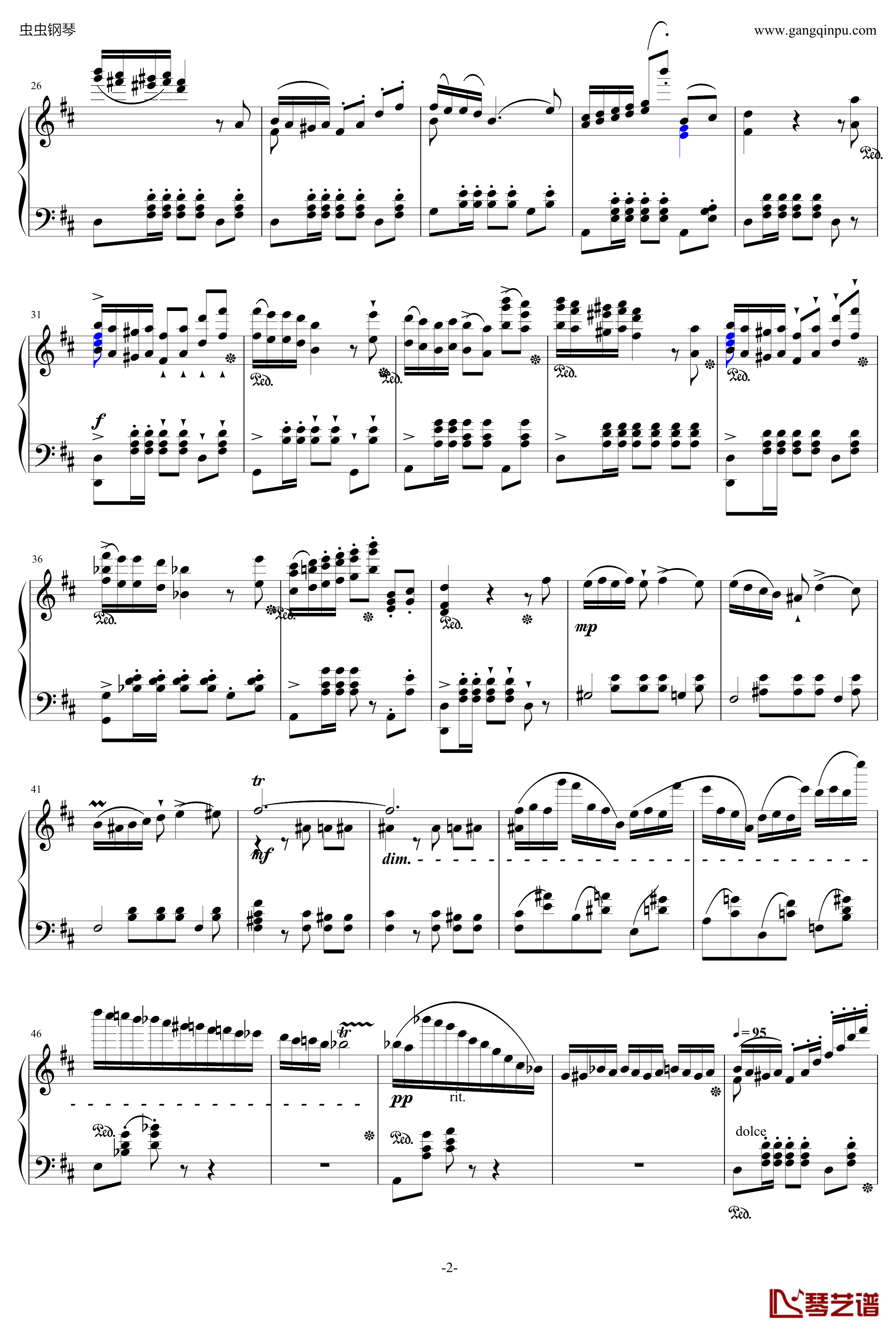 贝里尼清教徒引子和波兰舞曲S.391钢琴谱-李斯特2