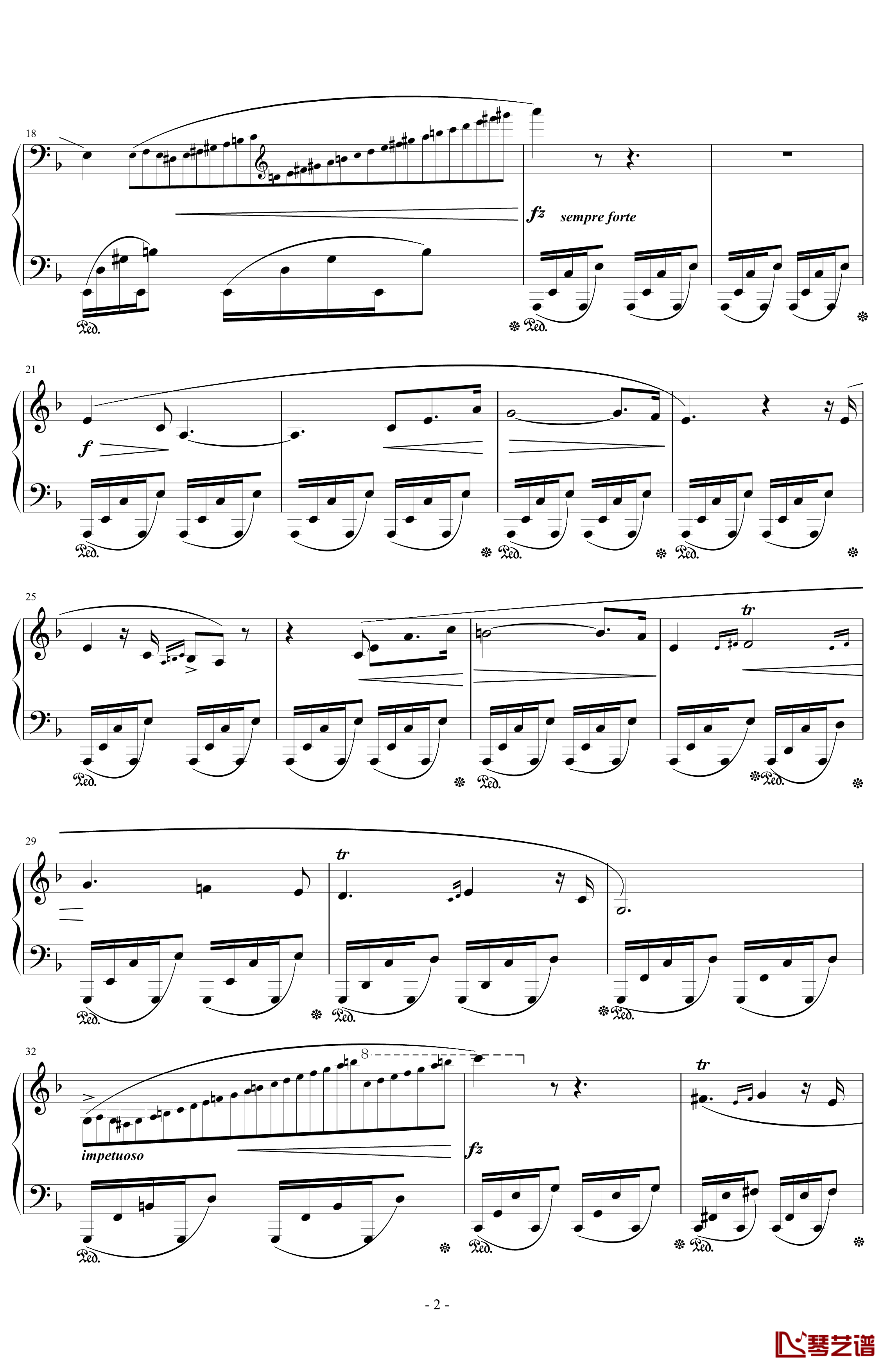 No.24钢琴谱-肖邦-chopin-d小调前奏曲2