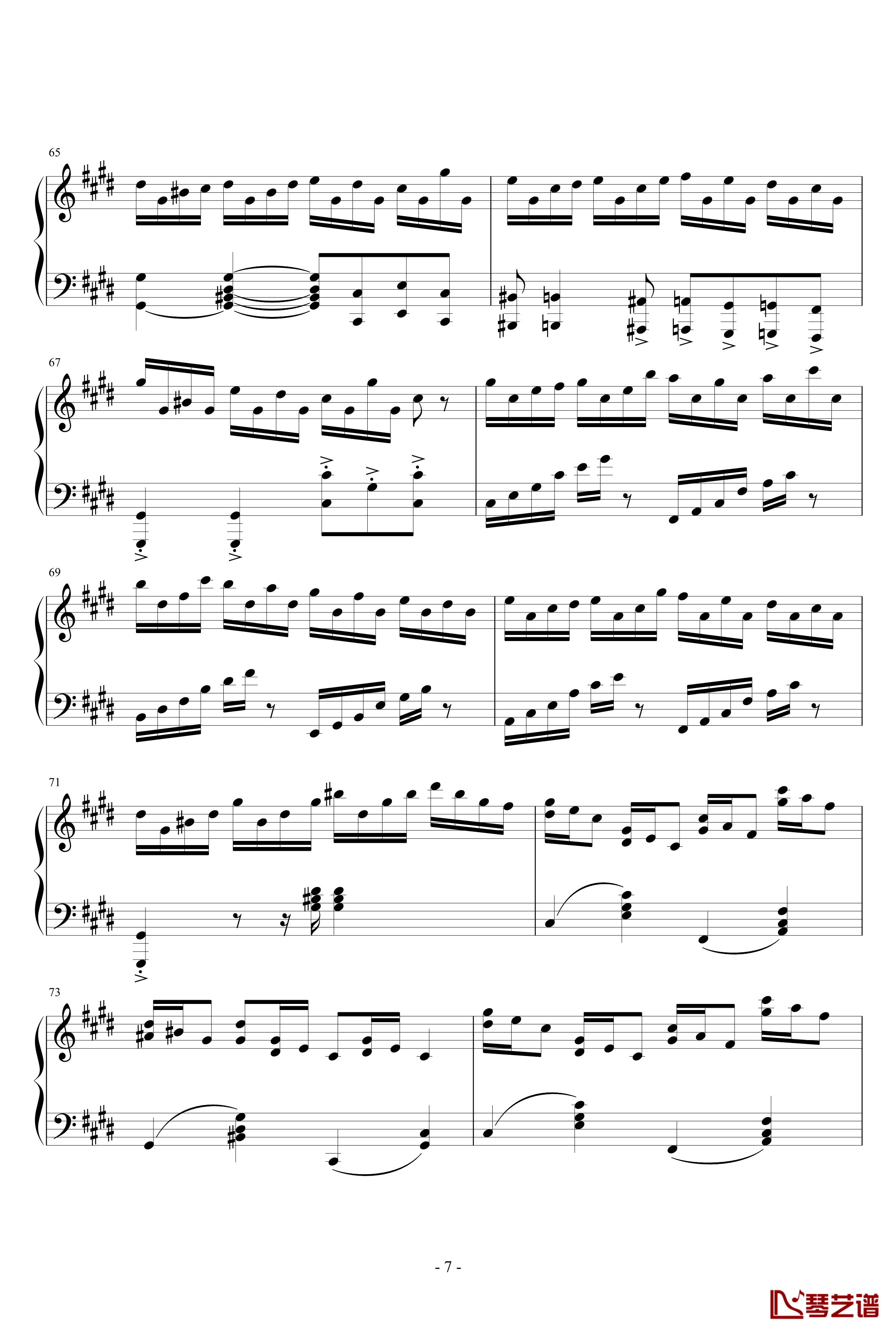 克罗地亚狂想曲钢琴谱-天津演奏会原版-马克西姆-Maksim·Mrvica7
