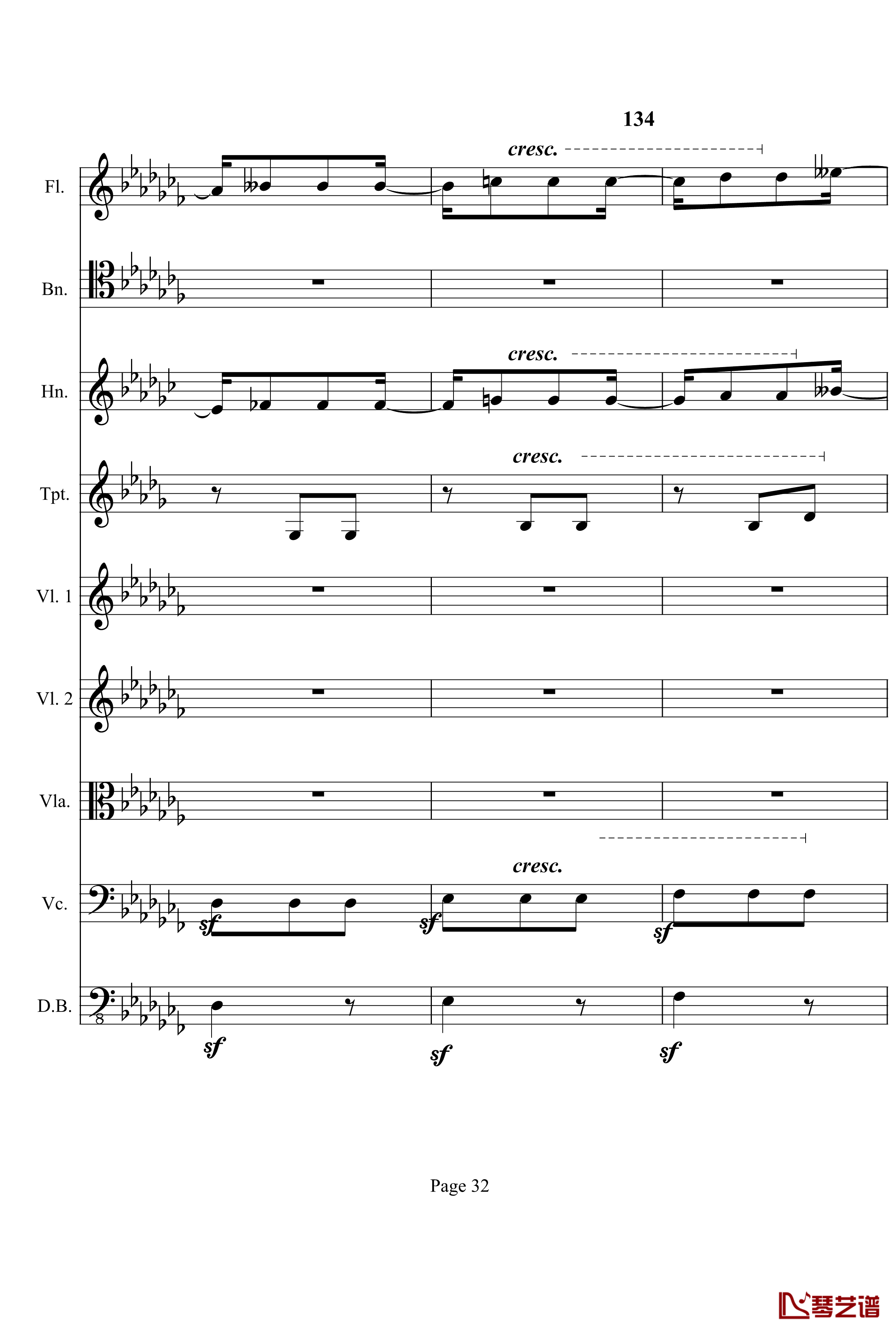 奏鸣曲之交响钢琴谱-第12首-Ⅰ-贝多芬-beethoven32