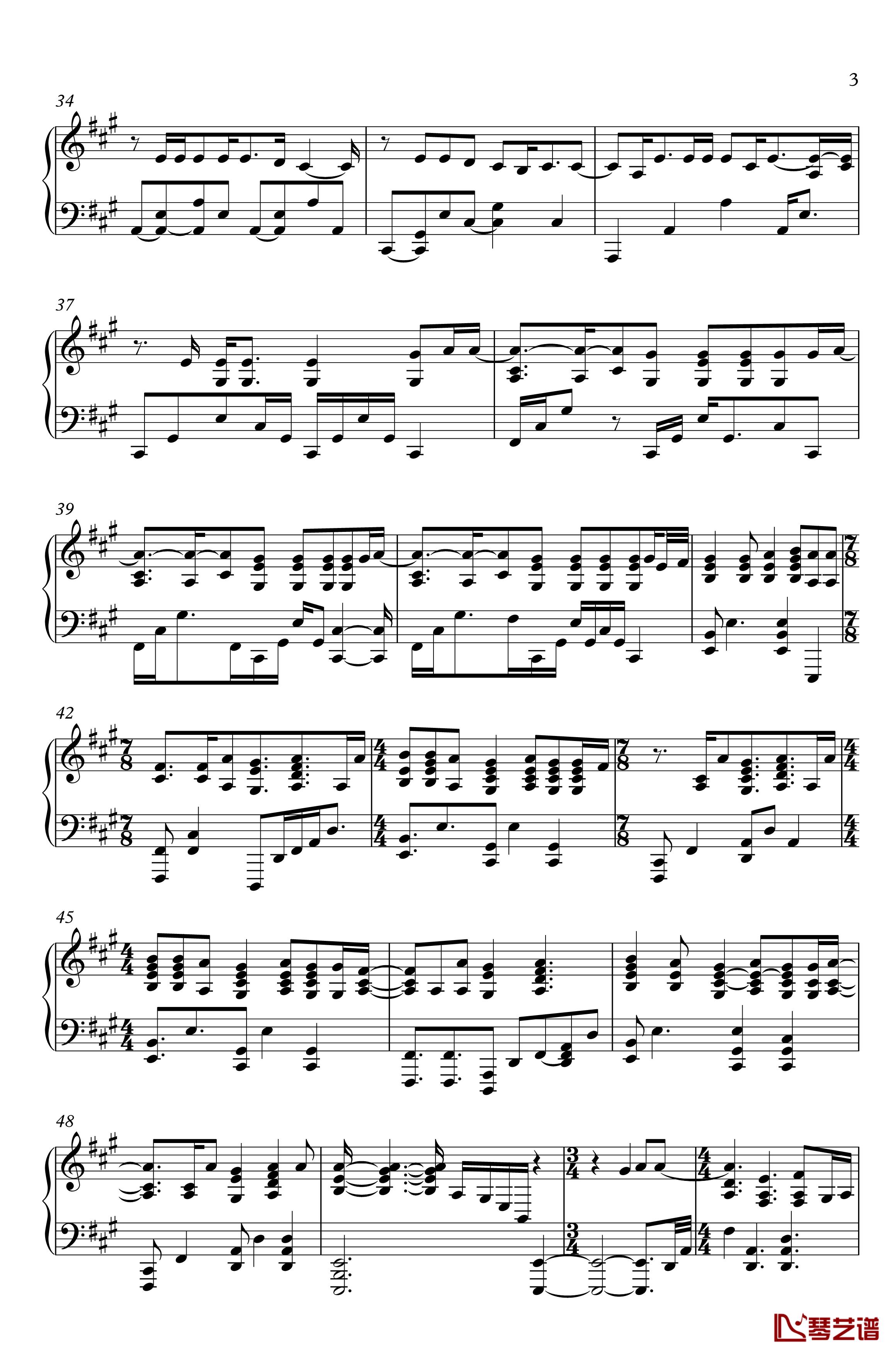 My Immortal钢琴谱-Evanescence3