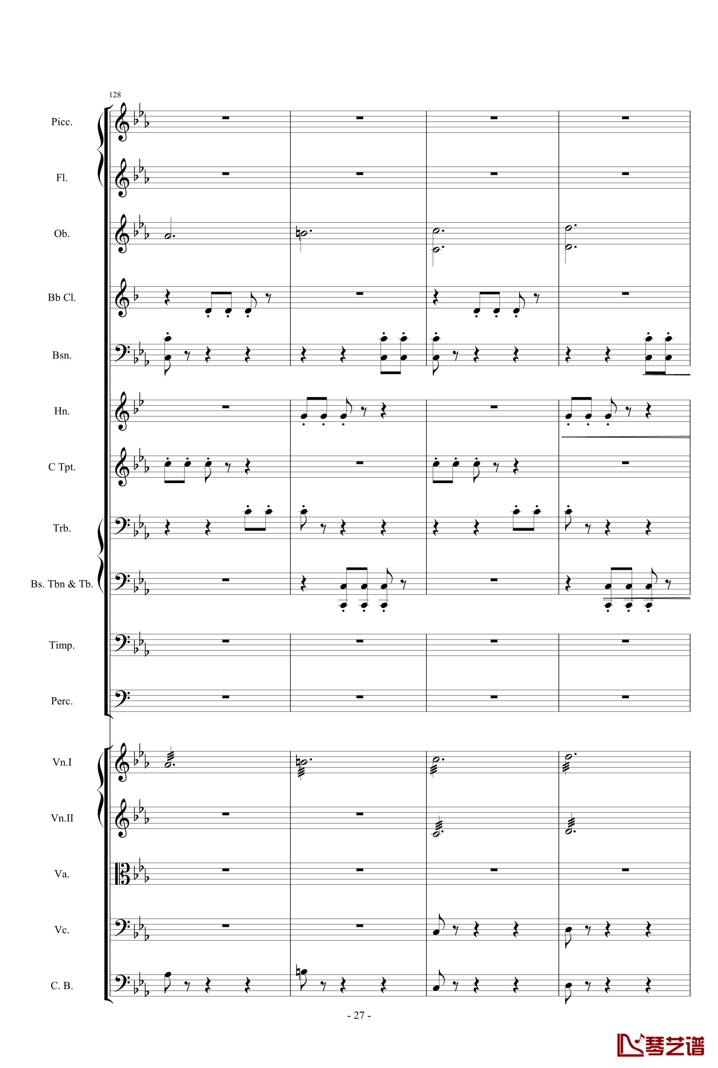 愤怒的小鸟交响曲第三乐章Op.5 no.3钢琴谱-1057257827