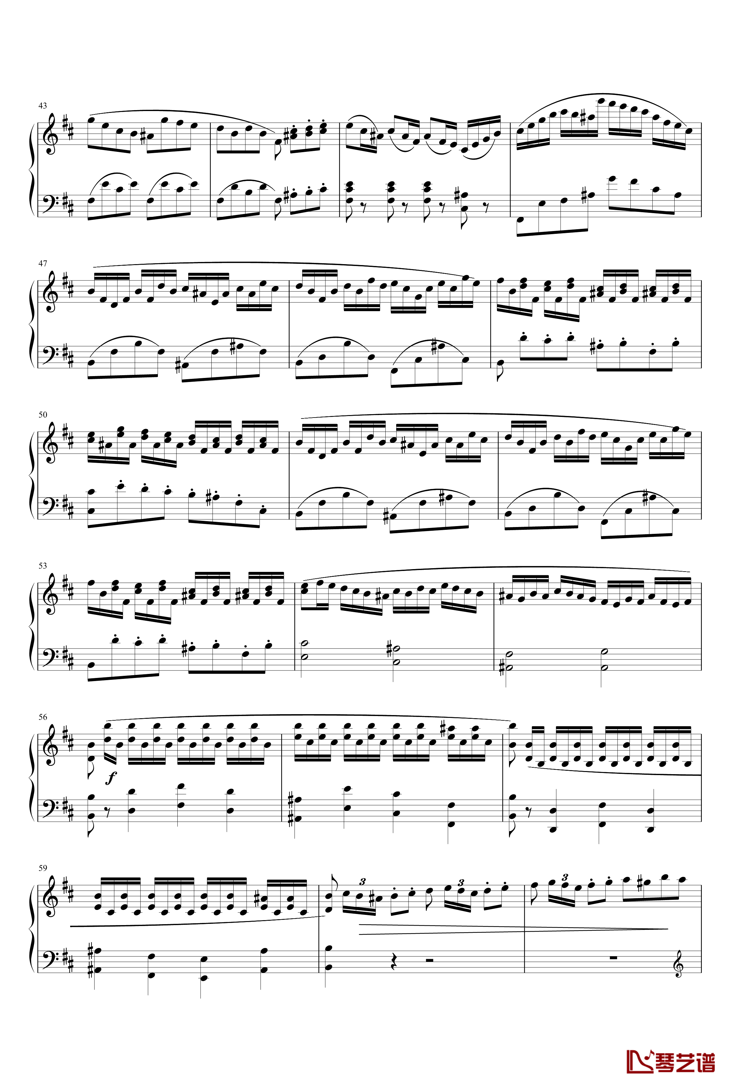 D大调奏鸣曲钢琴谱-乐之琴3