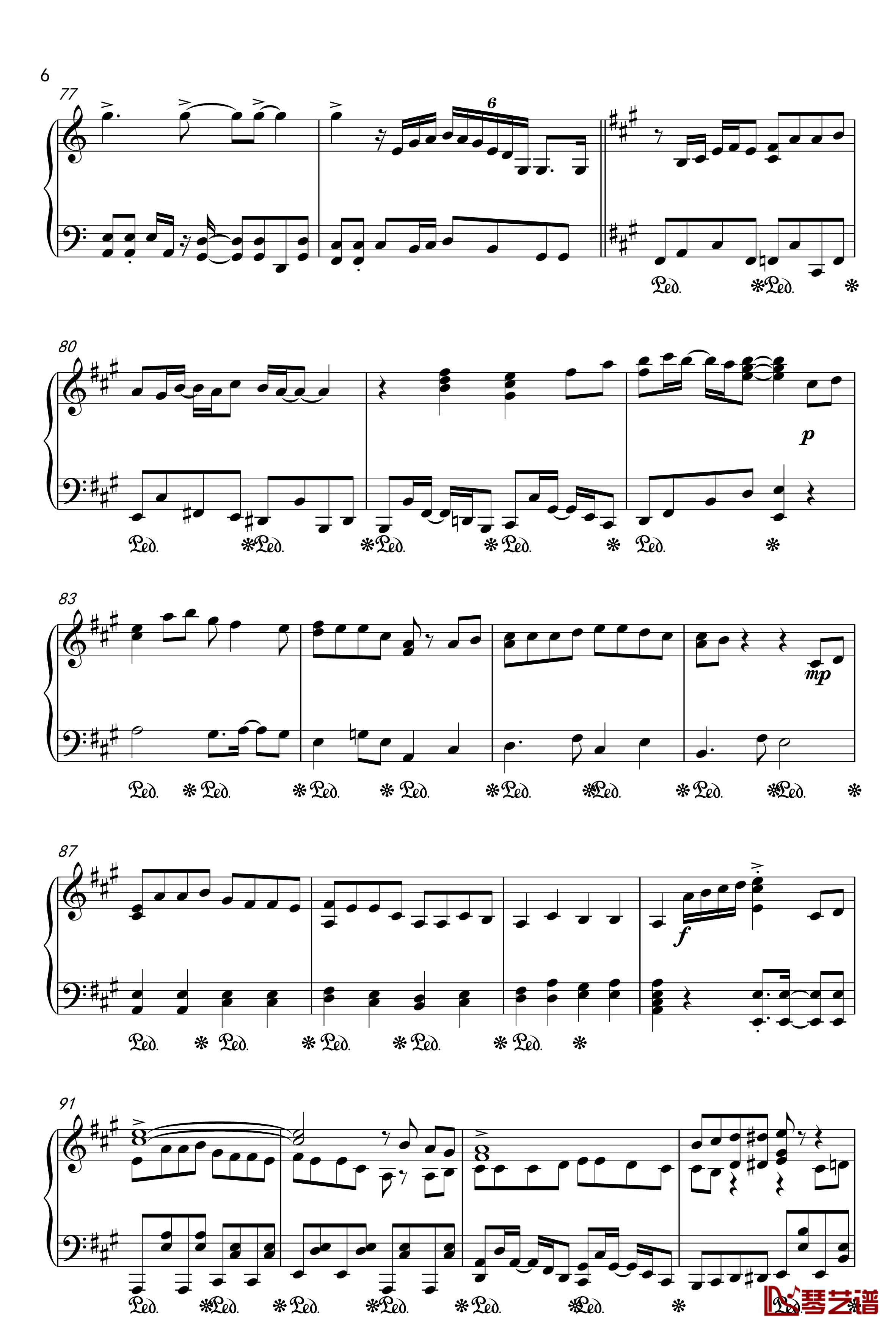 目标是神奇宝贝大师钢琴谱-20周年纪念版6