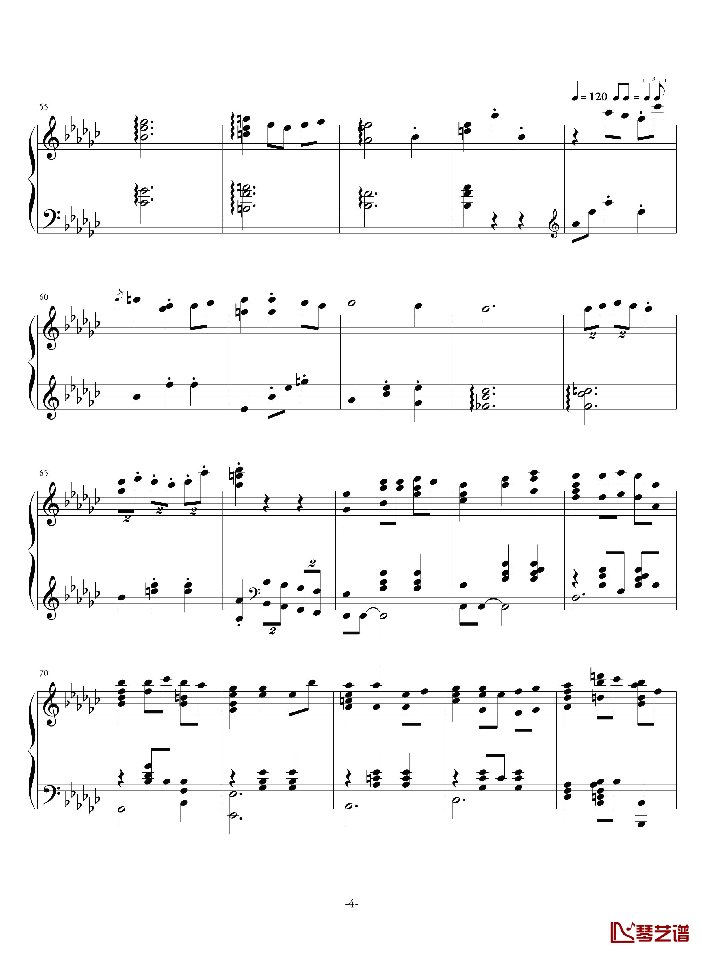 空心人偶的游乐园钢琴谱-反-aqtq314-白蔷薇组曲⒊4