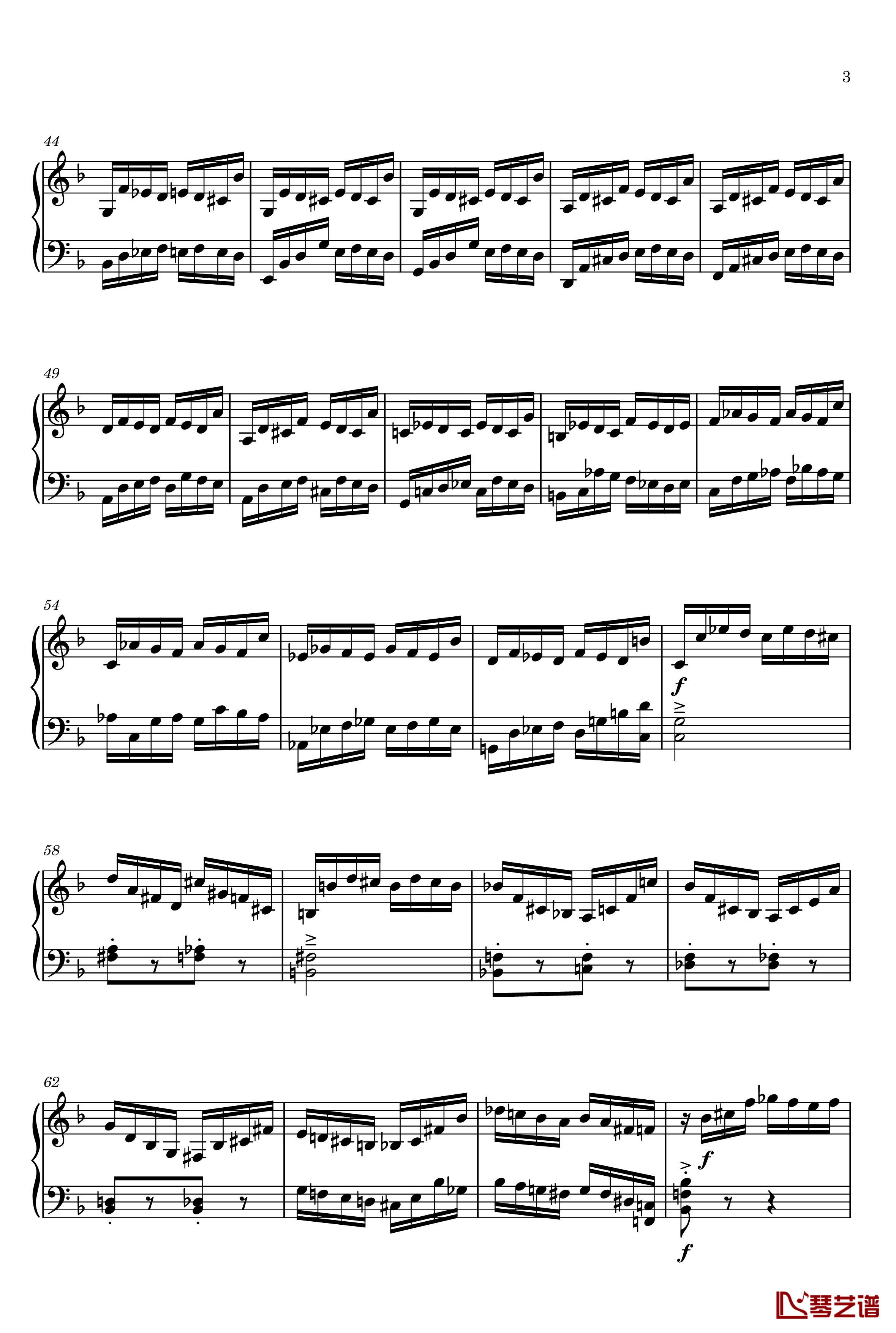 Etude in D Minor钢琴谱-gyf5133