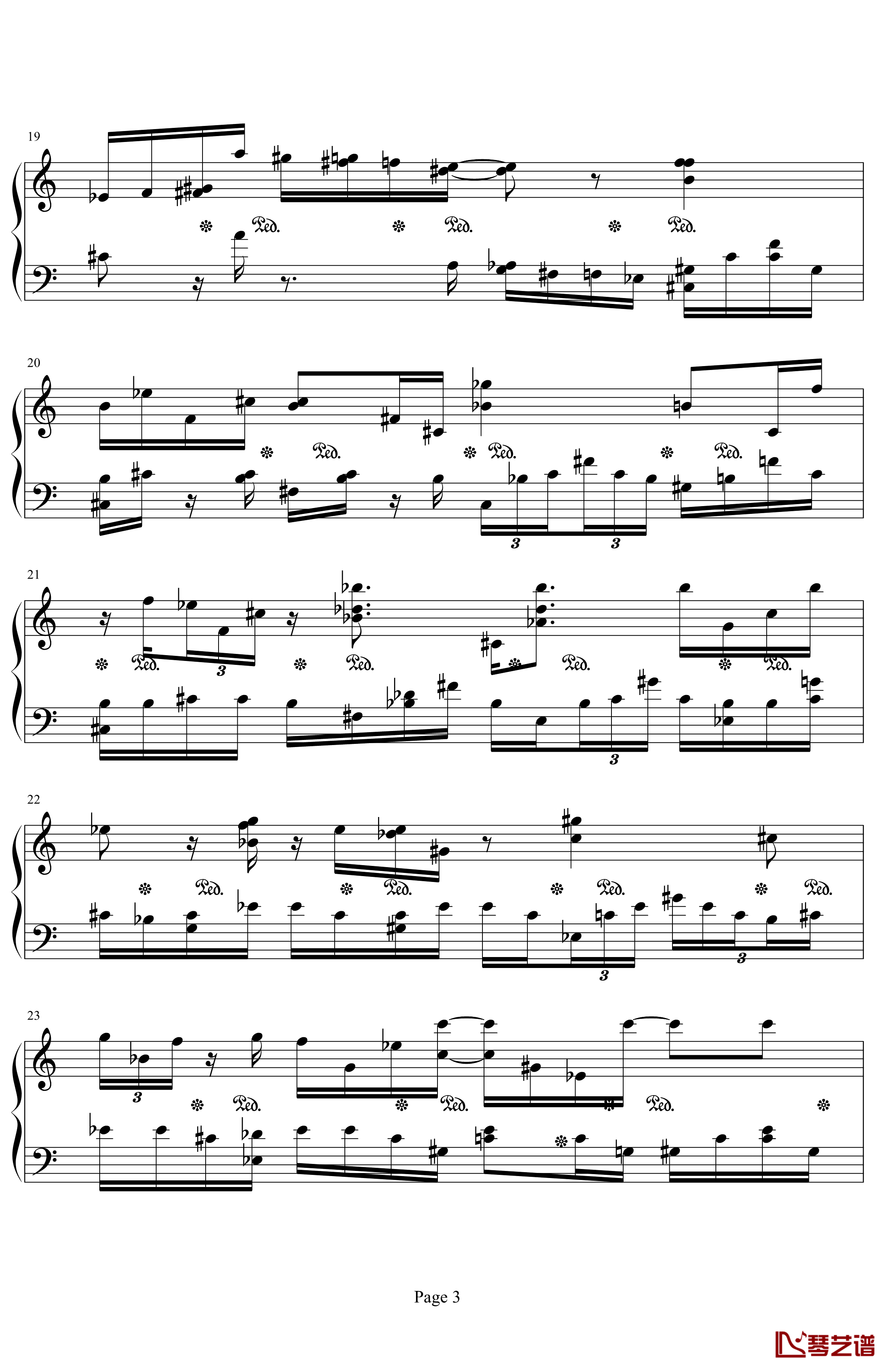 肖邦第二诙谐曲钢琴谱-肖邦-chopin3