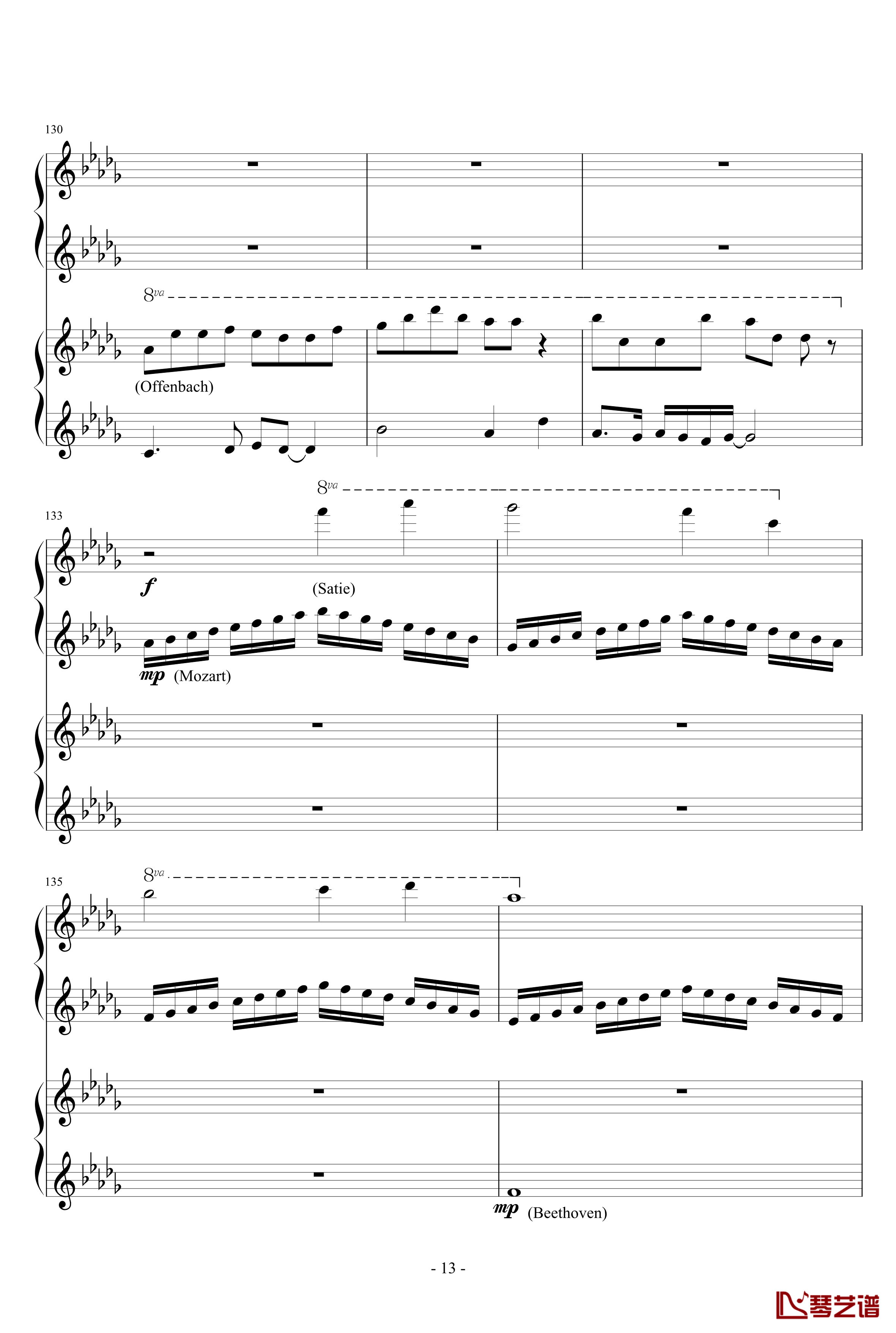 Fusion For Two Pianos钢琴谱-Grant Woolard13