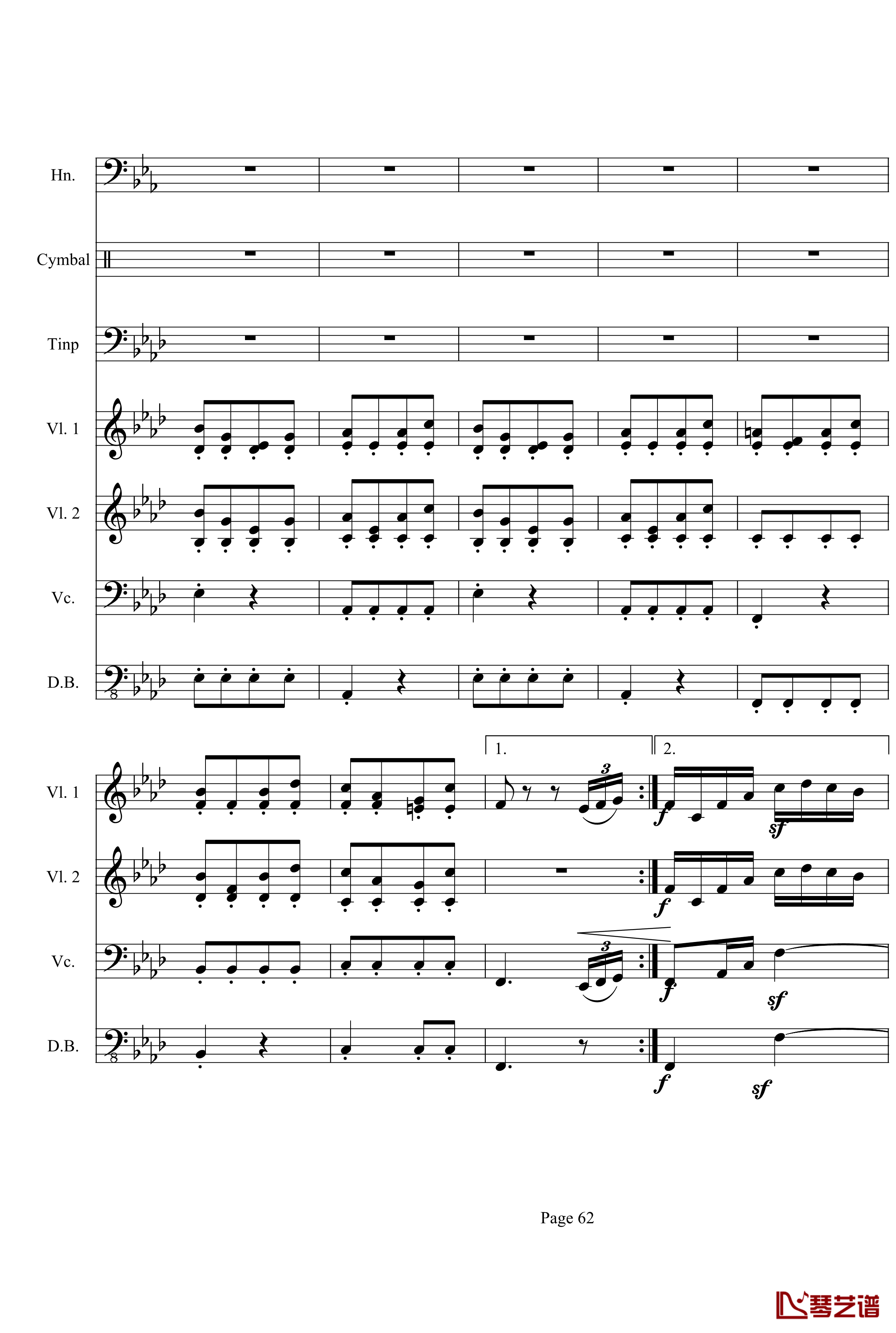 奏鸣曲之交响第23首Ⅲ钢琴谱--贝多芬-beethoven62