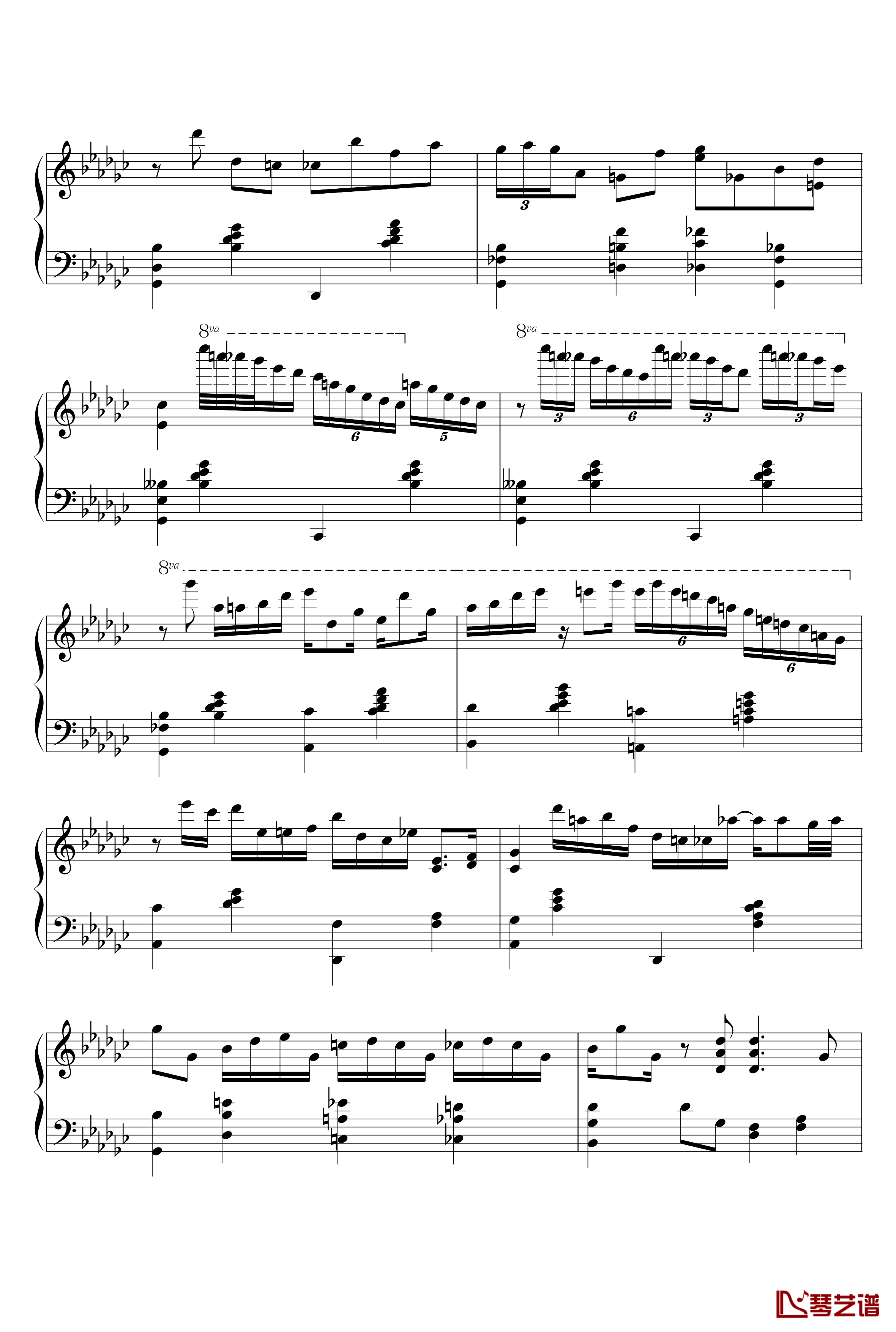 St.Louis Blues钢琴谱-Art Tatum5
