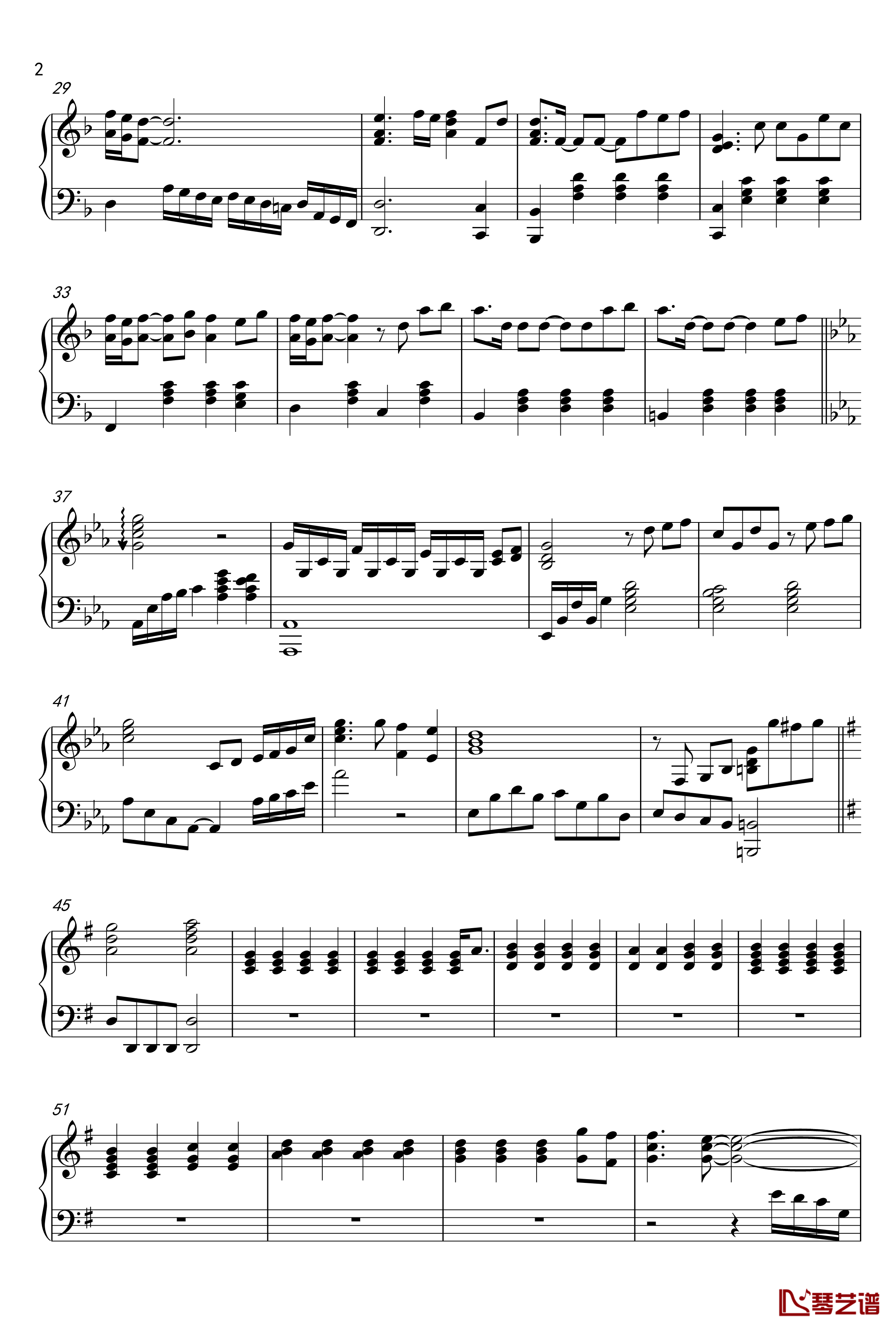 The Last Song钢琴谱-X-japan2