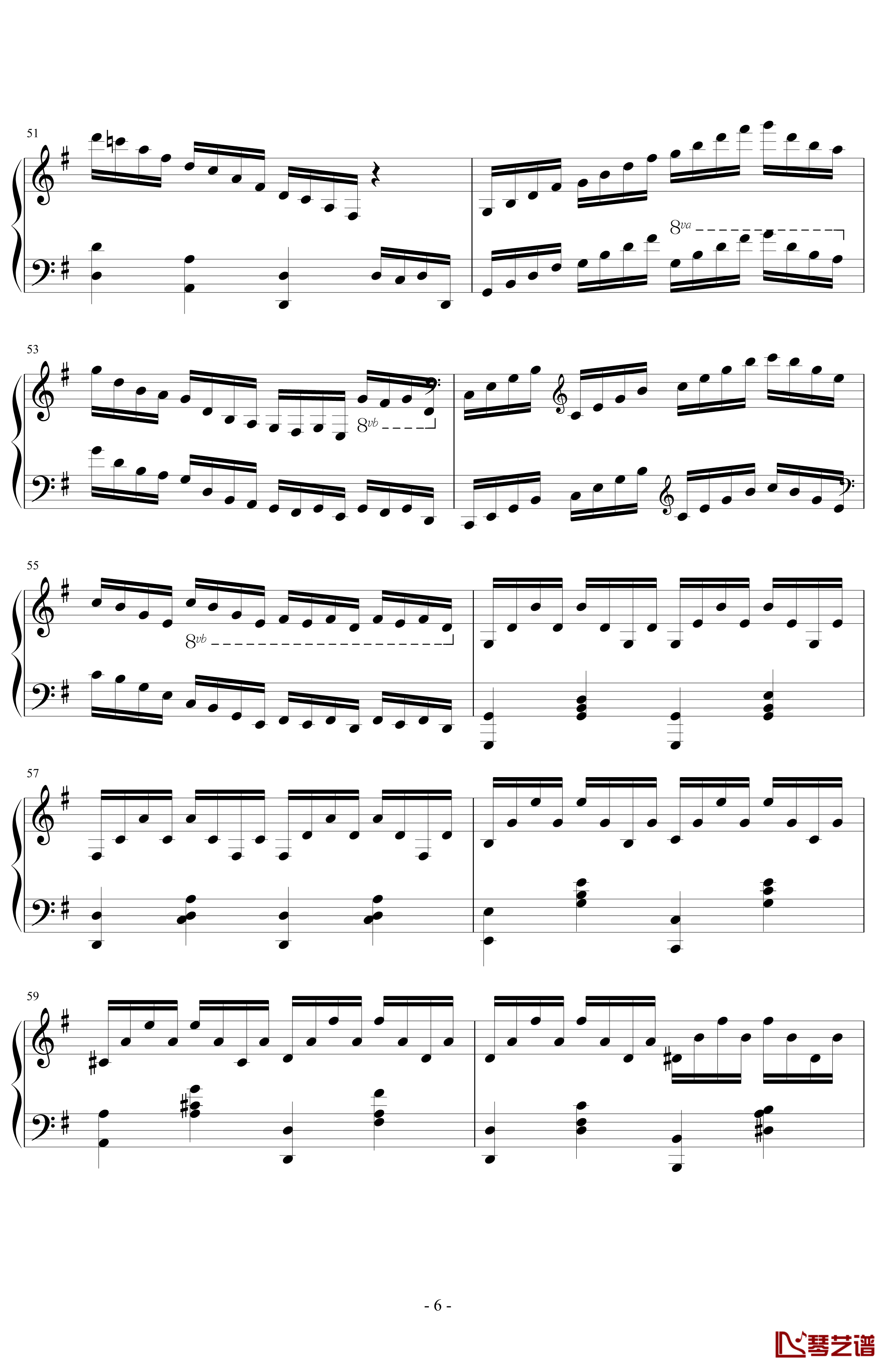 G大调第五练习曲钢琴谱-PARROT1866