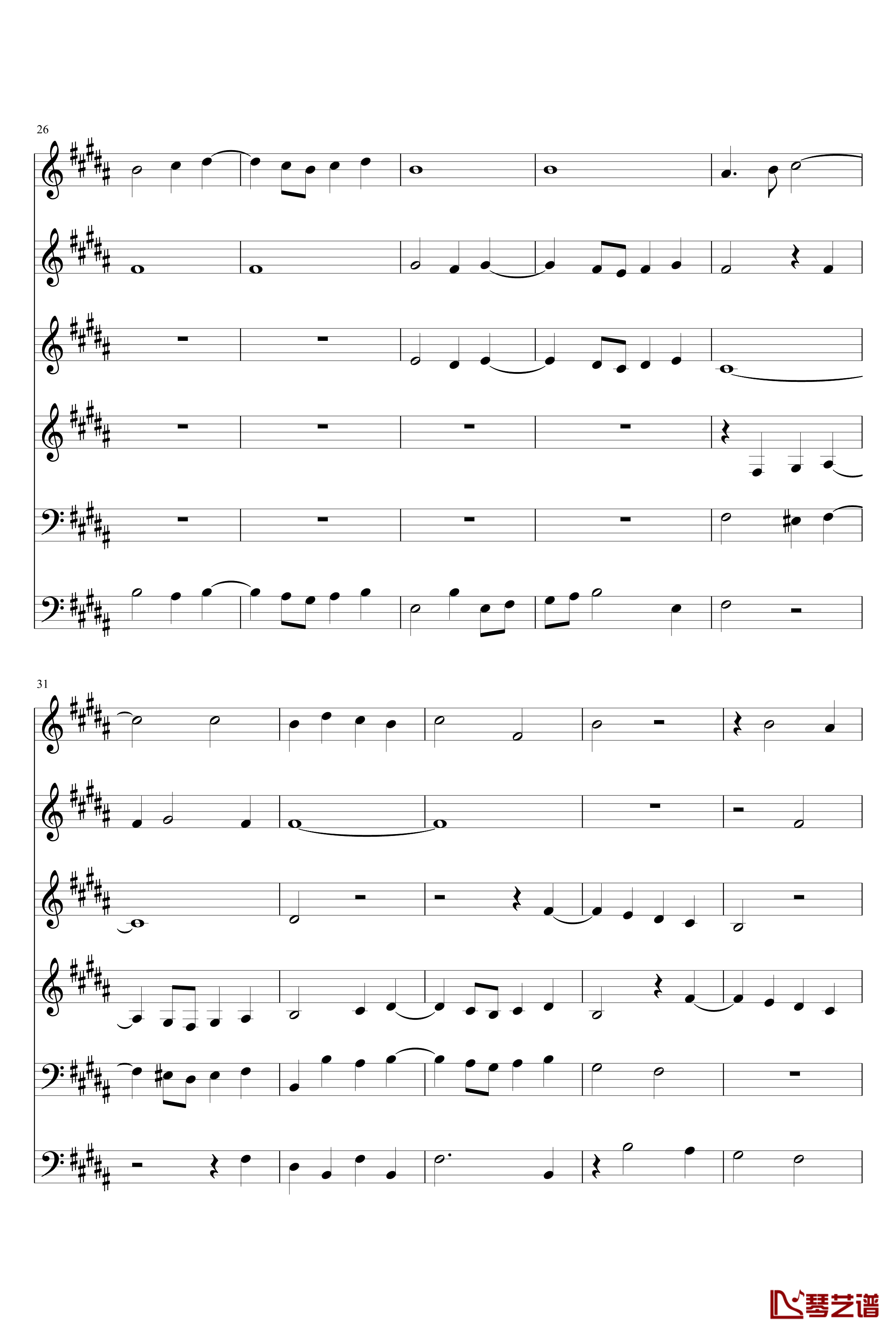 Missa Papae Marcelli钢琴谱-Kyrie-帕莱斯特里那-Palestrina4
