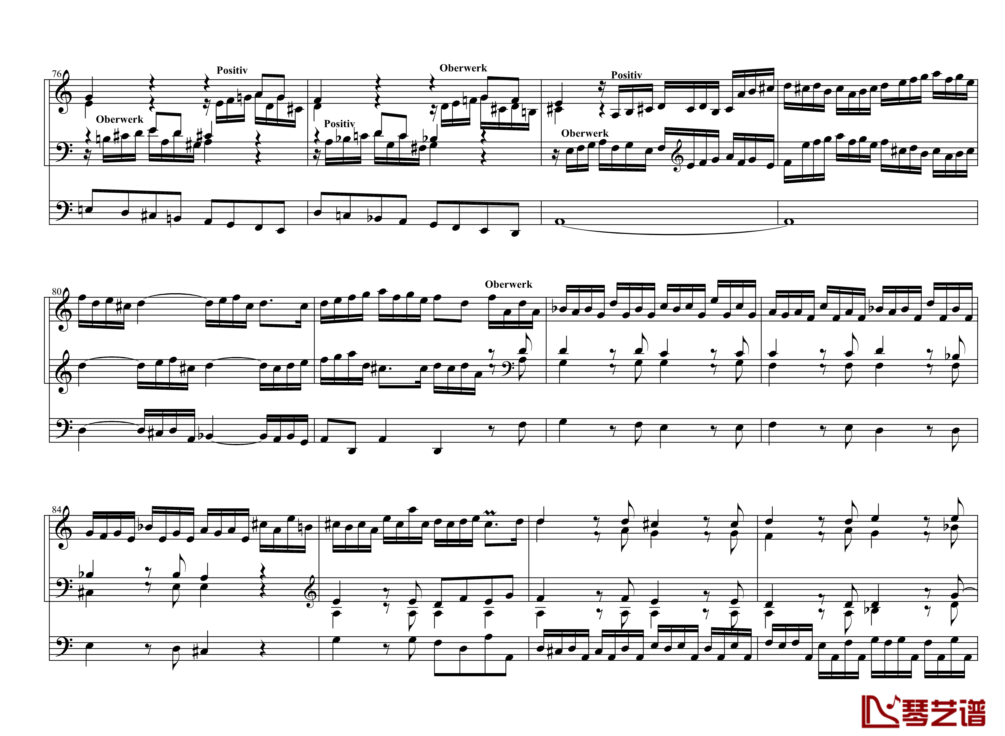 d小调托卡塔  BWV538钢琴谱-巴赫-P.E.Bach7
