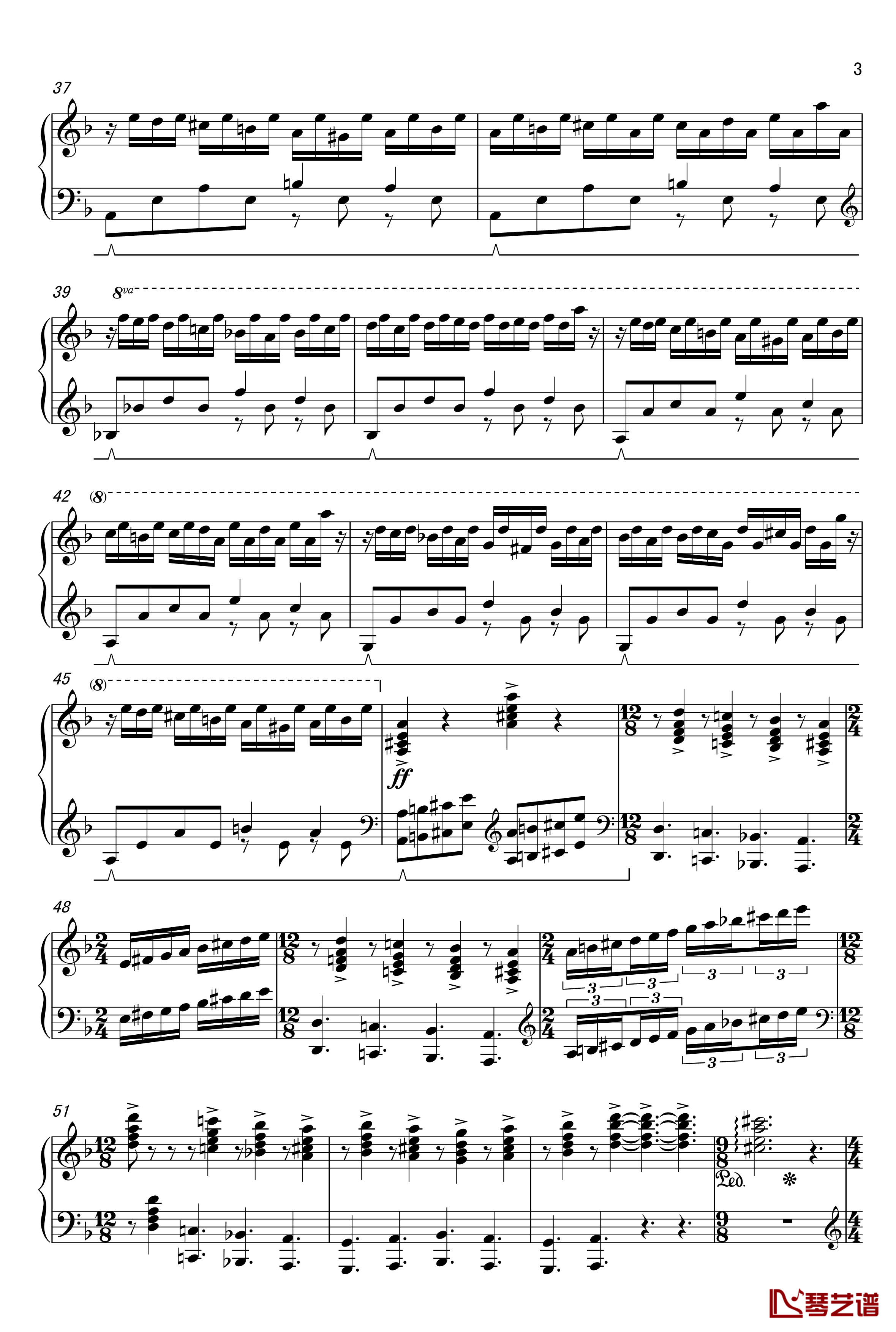 Rollerball钢琴谱-Toccata&Fugue -马克西姆-Maksim·Mrvica3